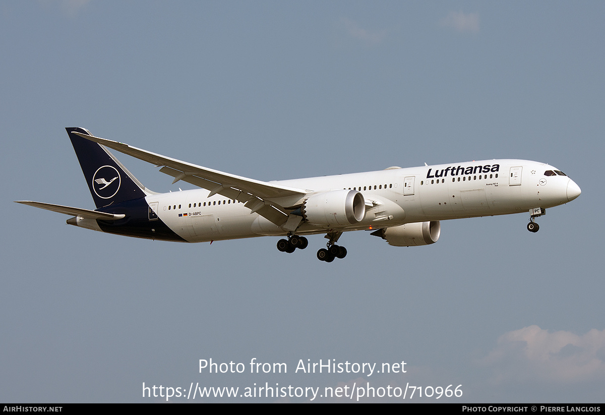 Aircraft Photo of D-ABPC | Boeing 787-9 Dreamliner | Lufthansa | AirHistory.net #710966