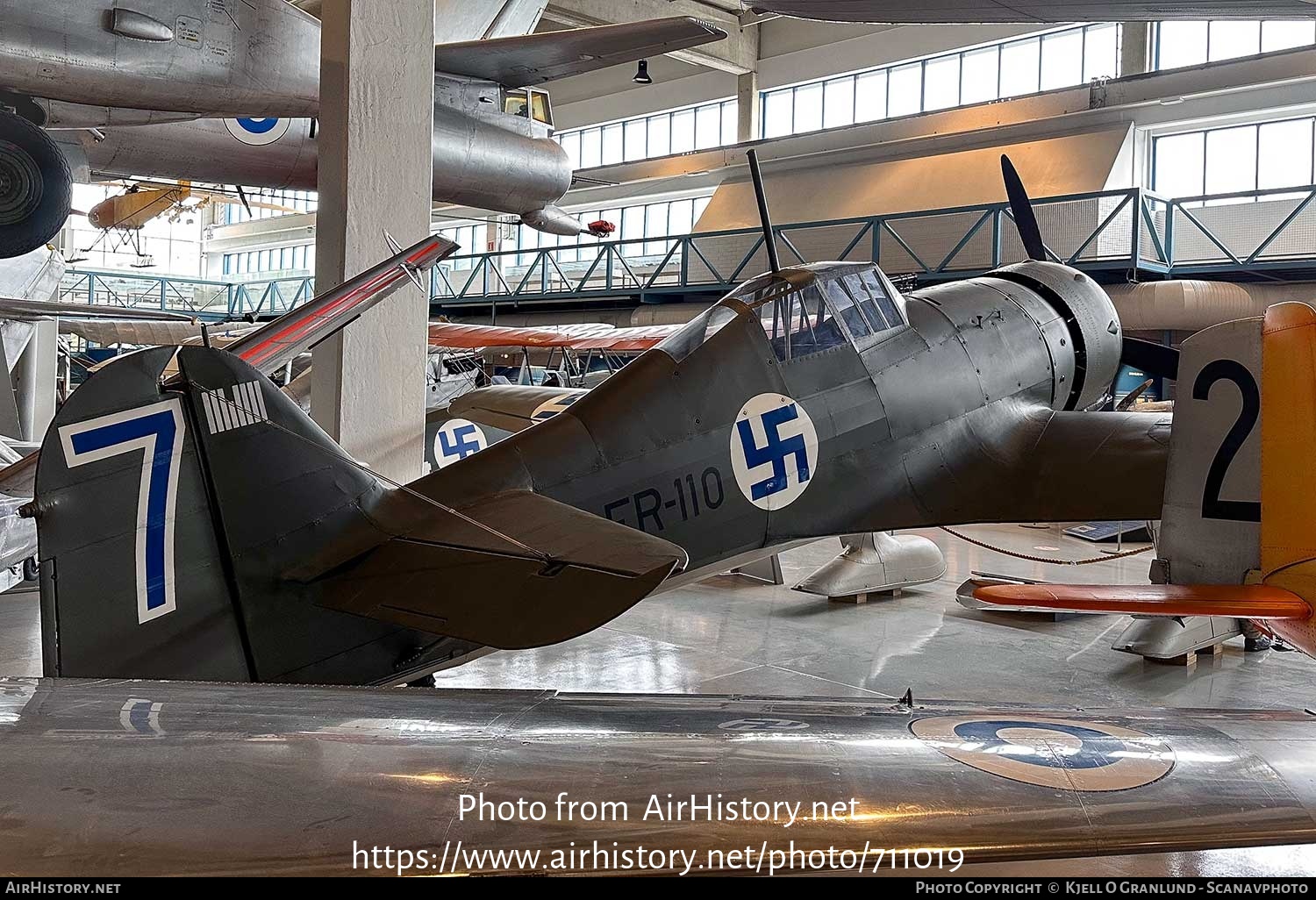 Aircraft Photo of FR-110 | Fokker D.XXI | Finland - Air Force | AirHistory.net #711019