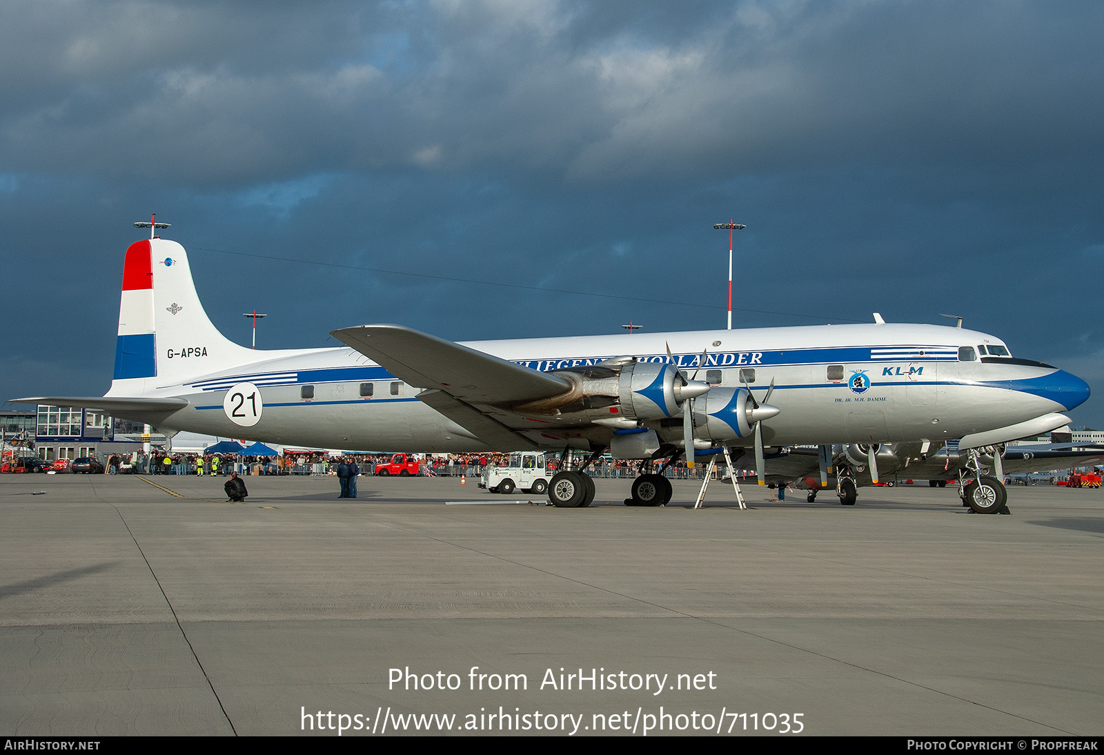 Aircraft Photo of G-APSA | Douglas DC-6A(C) | KLM - Royal Dutch Airlines | AirHistory.net #711035