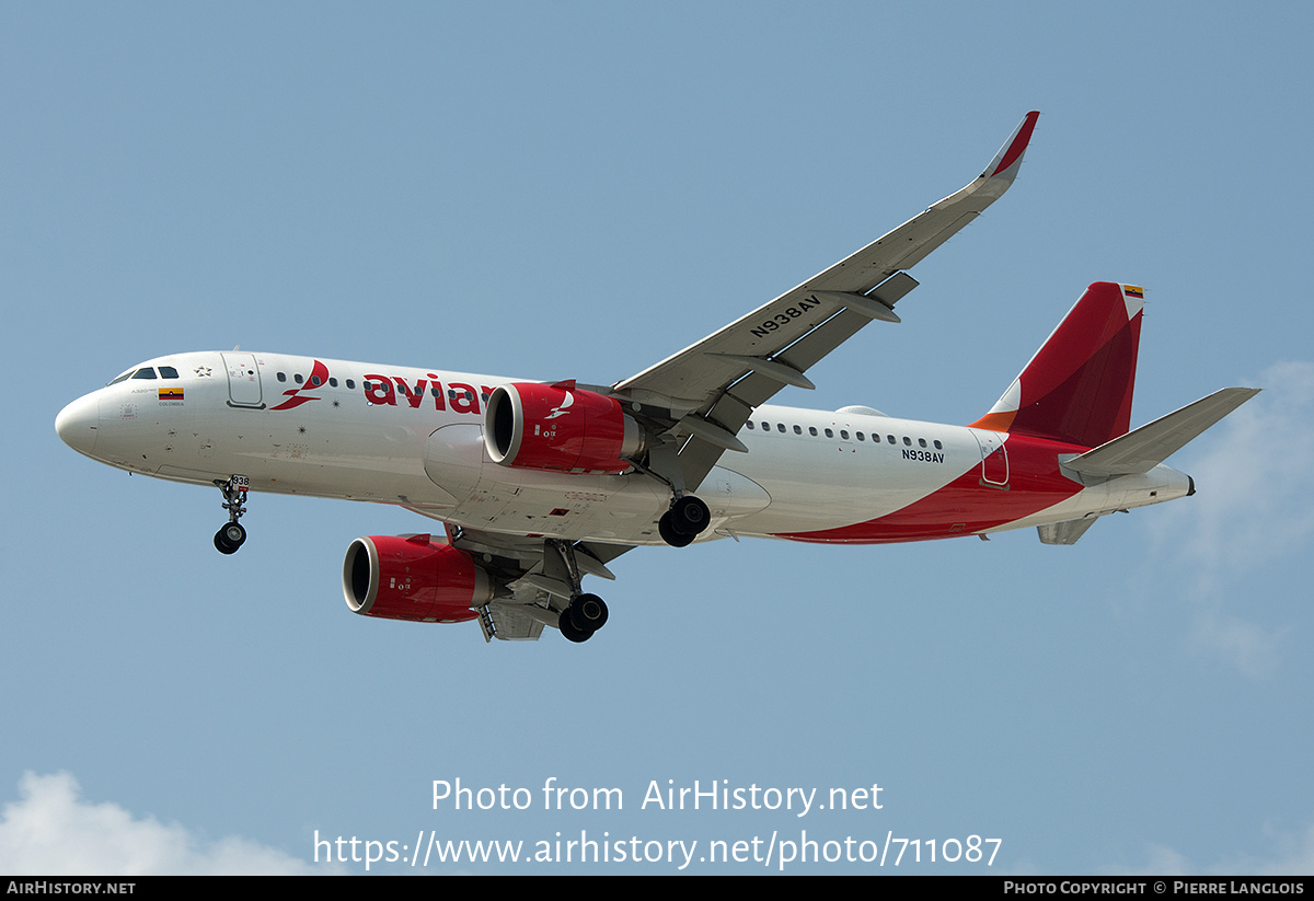 Aircraft Photo of N938AV | Airbus A320-251N | Avianca | AirHistory.net #711087