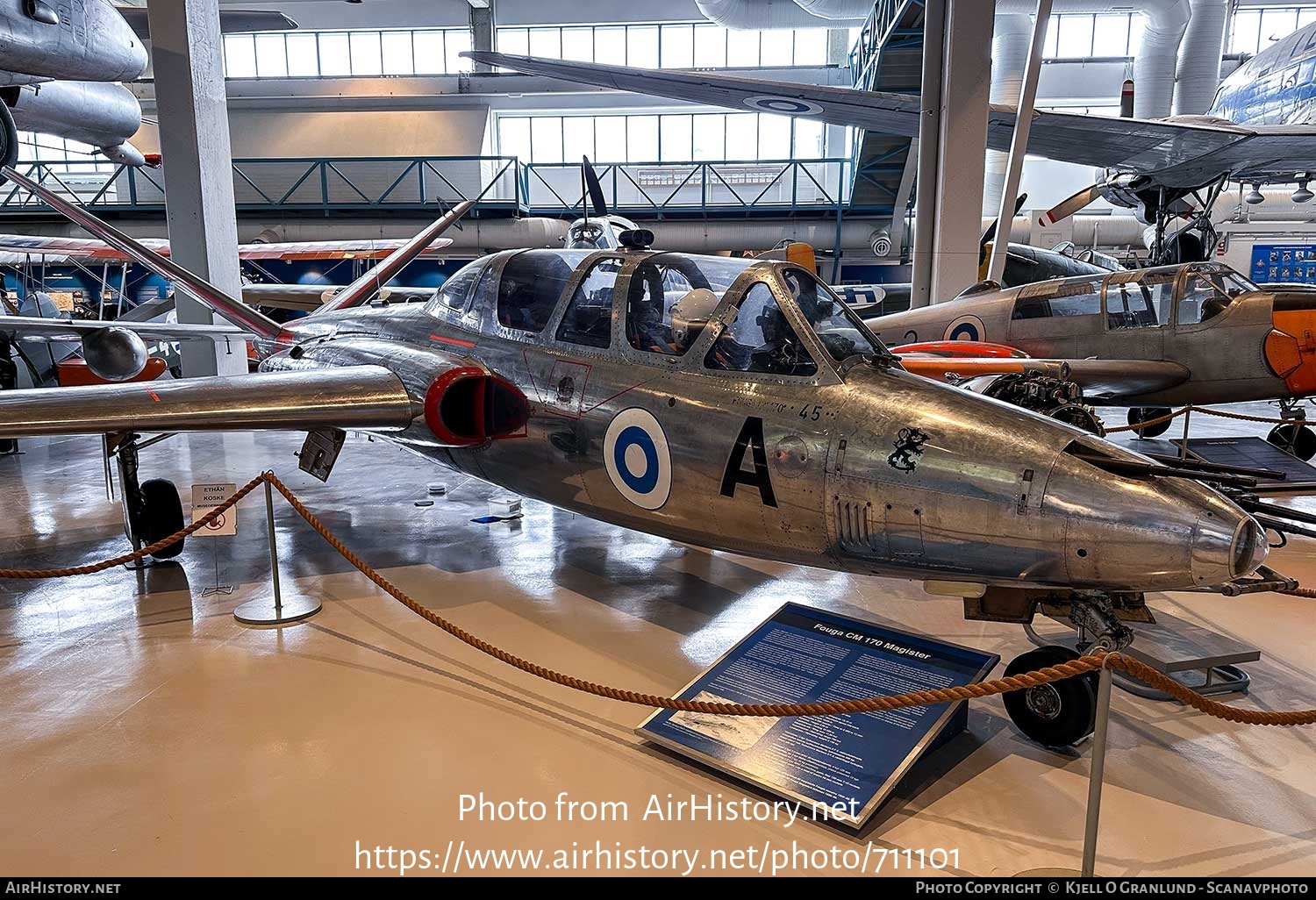 Aircraft Photo of FM-45 | Fouga CM-170R Magister | Finland - Air Force | AirHistory.net #711101