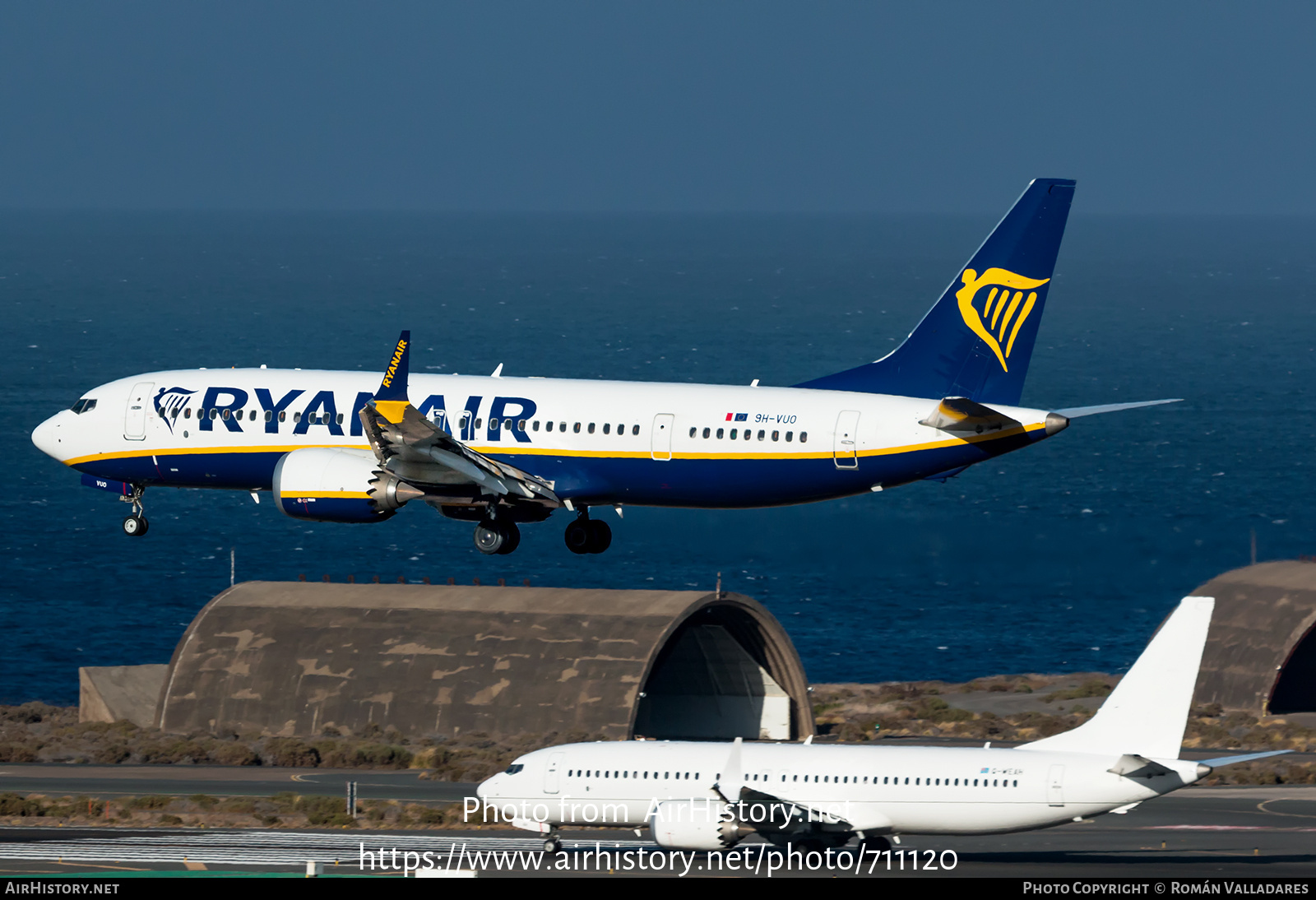 Aircraft Photo of 9H-VUO | Boeing 737-8200 Max 200 | Ryanair | AirHistory.net #711120