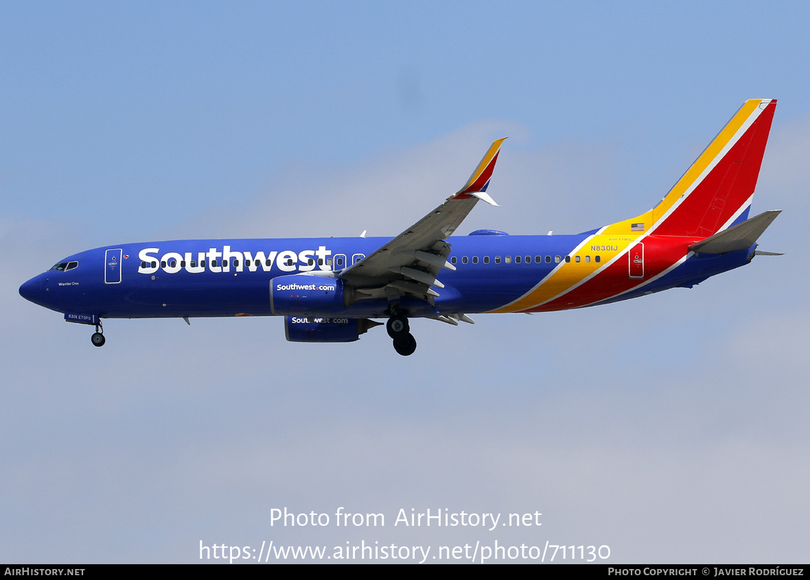 Aircraft Photo of N8301J | Boeing 737-8H4 | Southwest Airlines | AirHistory.net #711130