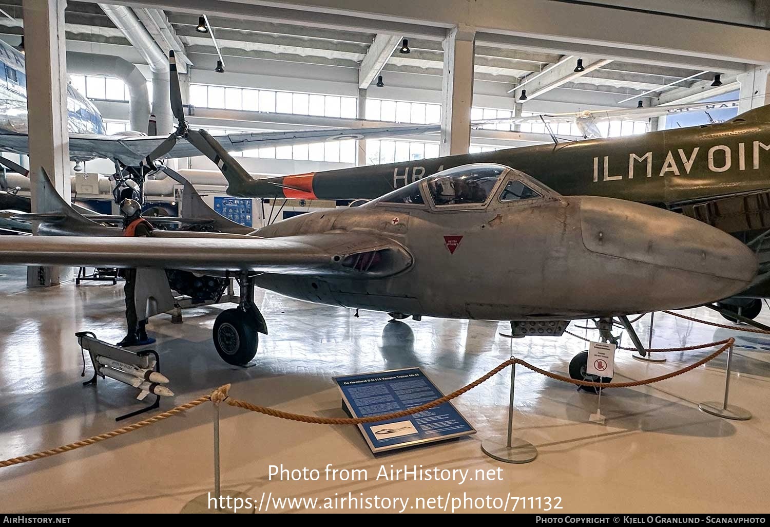 Aircraft Photo of VT-8 | De Havilland D.H. 115 Vampire T55 | Finland - Air Force | AirHistory.net #711132