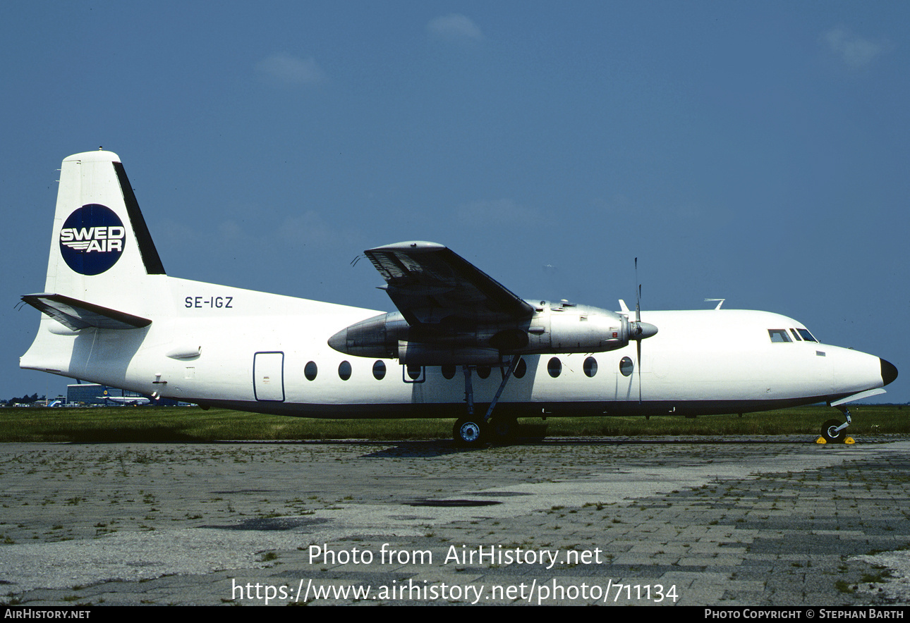 Aircraft Photo of SE-IGZ | Fairchild F-27J | Swedair | AirHistory.net #711134