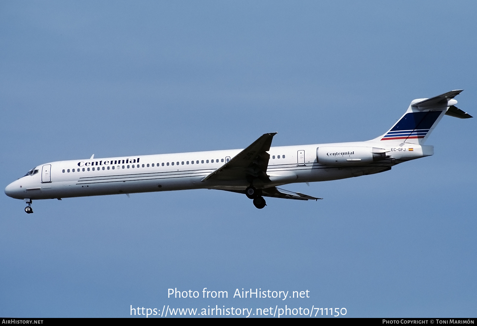 Aircraft Photo of EC-GFJ | McDonnell Douglas MD-83 (DC-9-83) | Centennial Airlines | AirHistory.net #711150