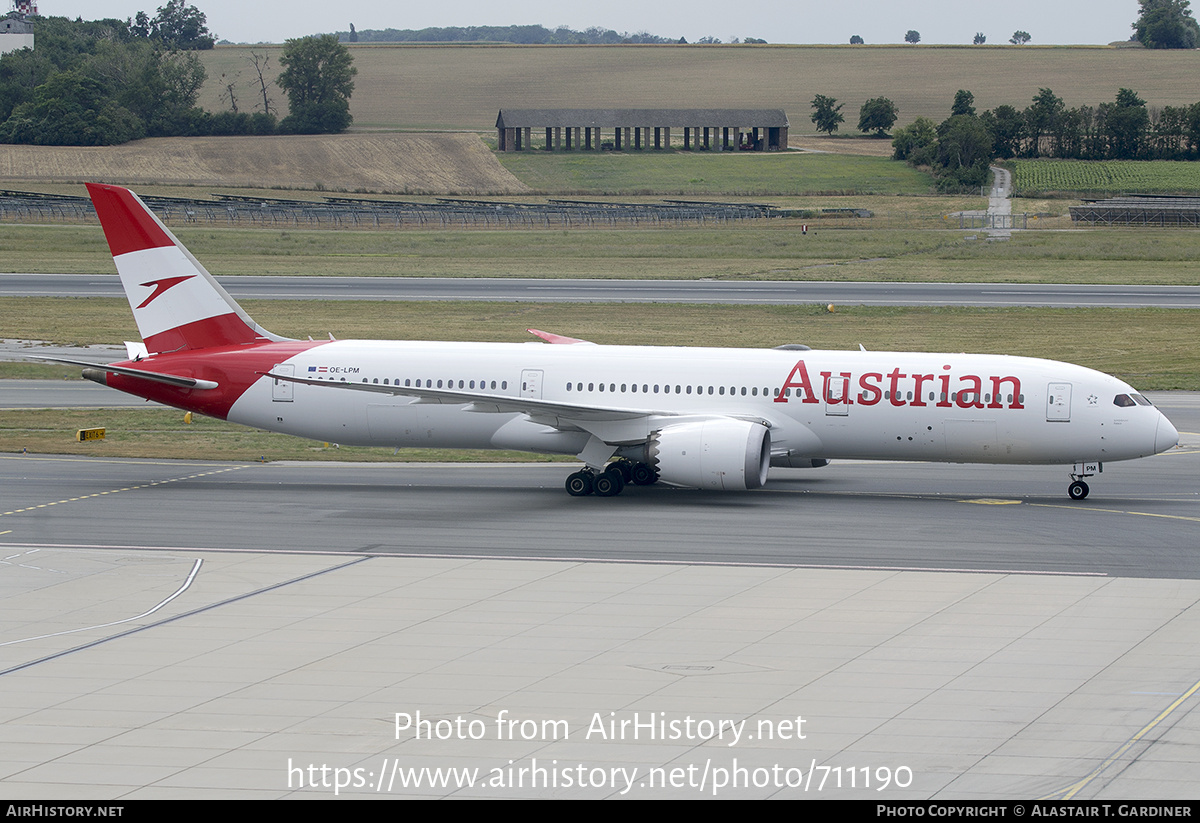 Aircraft Photo of OE-LPM | Boeing 787-9 Dreamliner | Austrian Airlines | AirHistory.net #711190