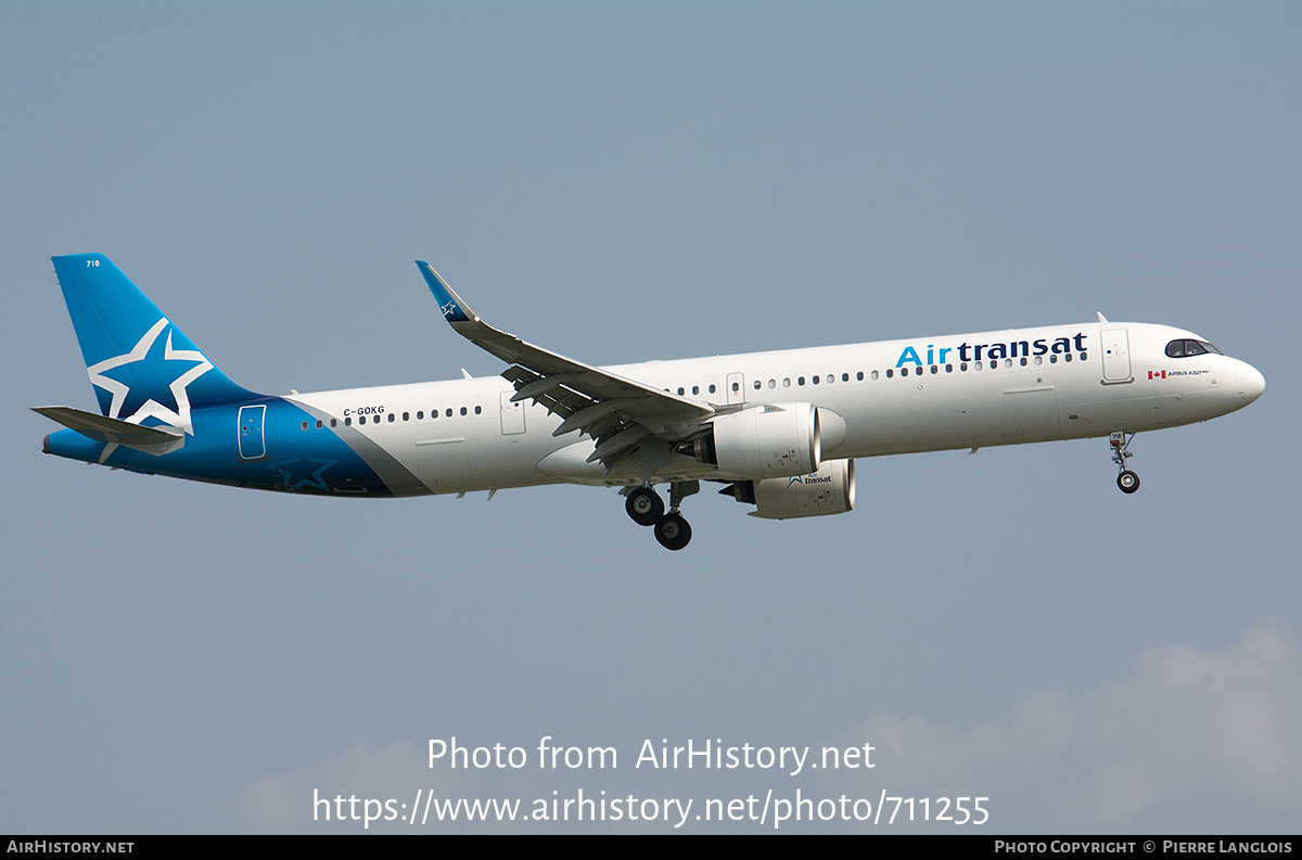 Aircraft Photo of C-GOKG | Airbus A321-271NX | Air Transat | AirHistory.net #711255