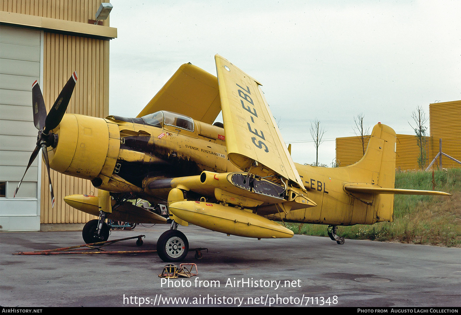 Aircraft Photo of SE-EBL | Douglas AD-4W Skyraider | Svensk Flygtjänst | AirHistory.net #711348