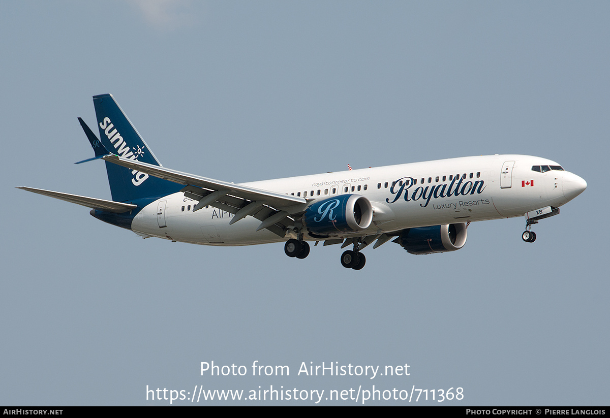 Aircraft Photo of C-GMXB | Boeing 737-8 Max 8 | Sunwing Airlines | AirHistory.net #711368