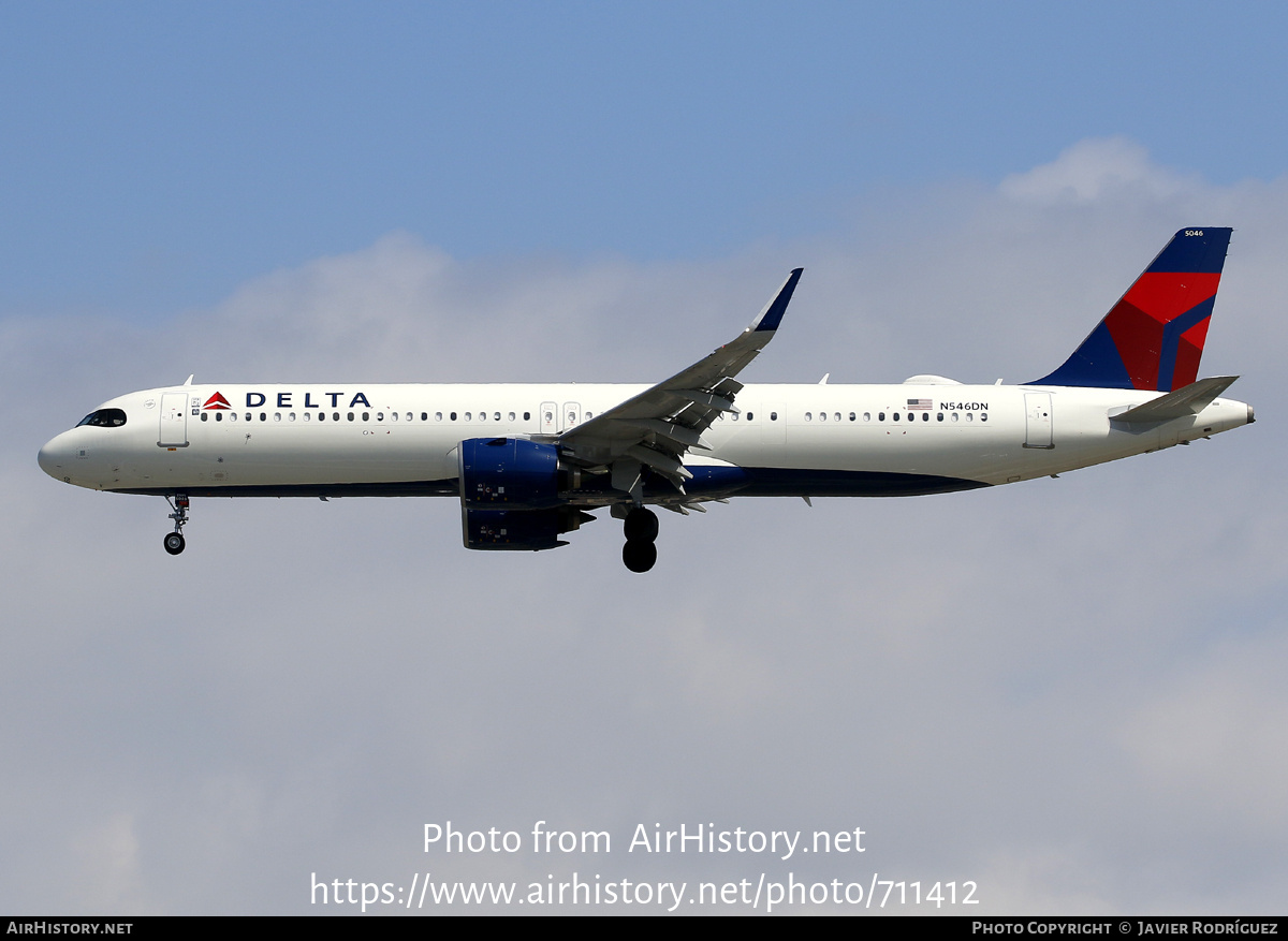 Aircraft Photo of N546DN | Airbus A321-271NX | Delta Air Lines | AirHistory.net #711412