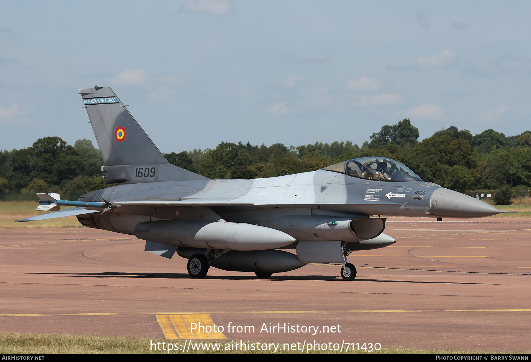 Aircraft Photo of 1609 | General Dynamics F-16AM Fighting Falcon | Romania - Air Force | AirHistory.net #711430