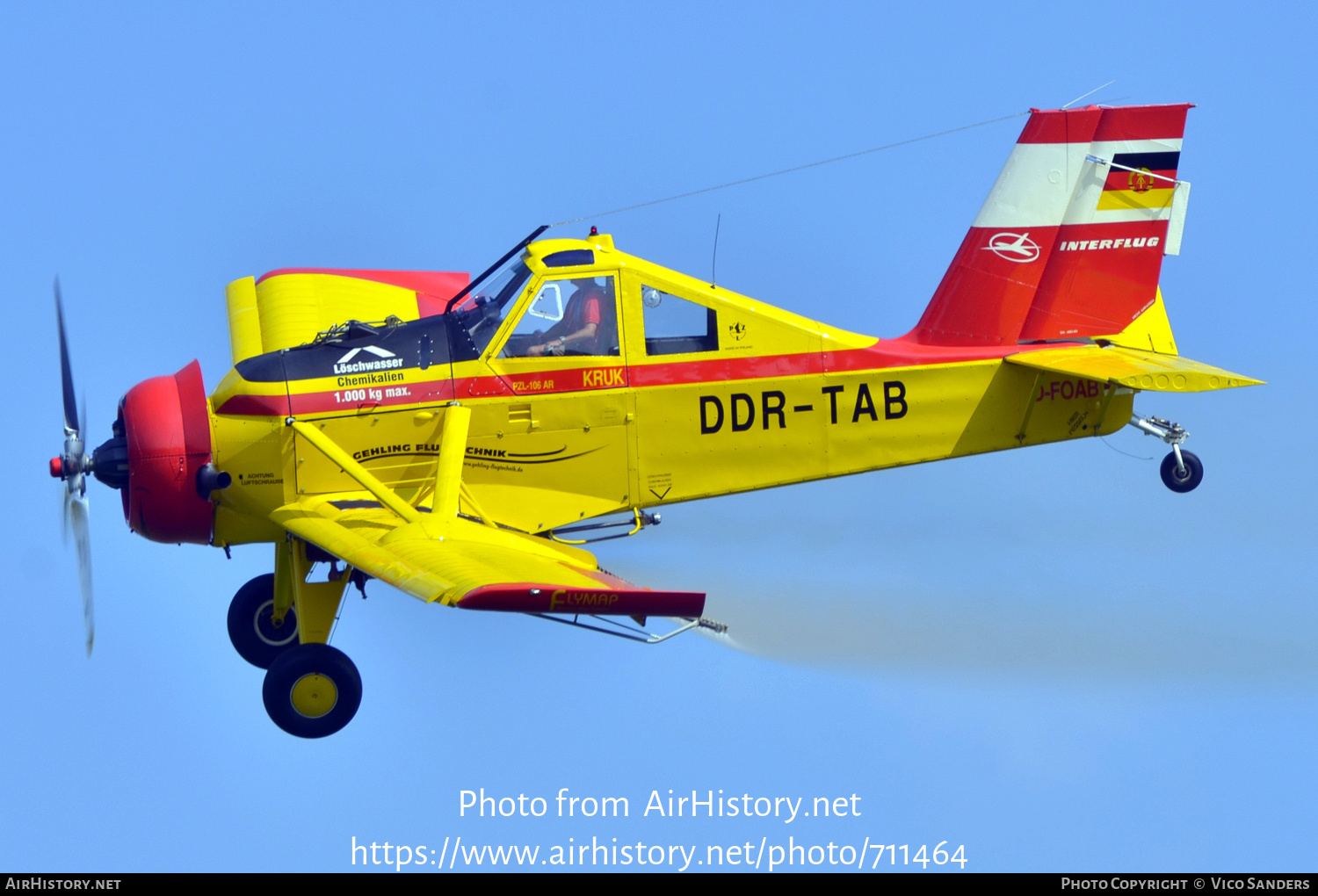 Aircraft Photo of D-FOAB / DDR-TAB | PZL-Okecie PZL-106AR Kruk | Gehling Flugtechnik | Interflug | AirHistory.net #711464