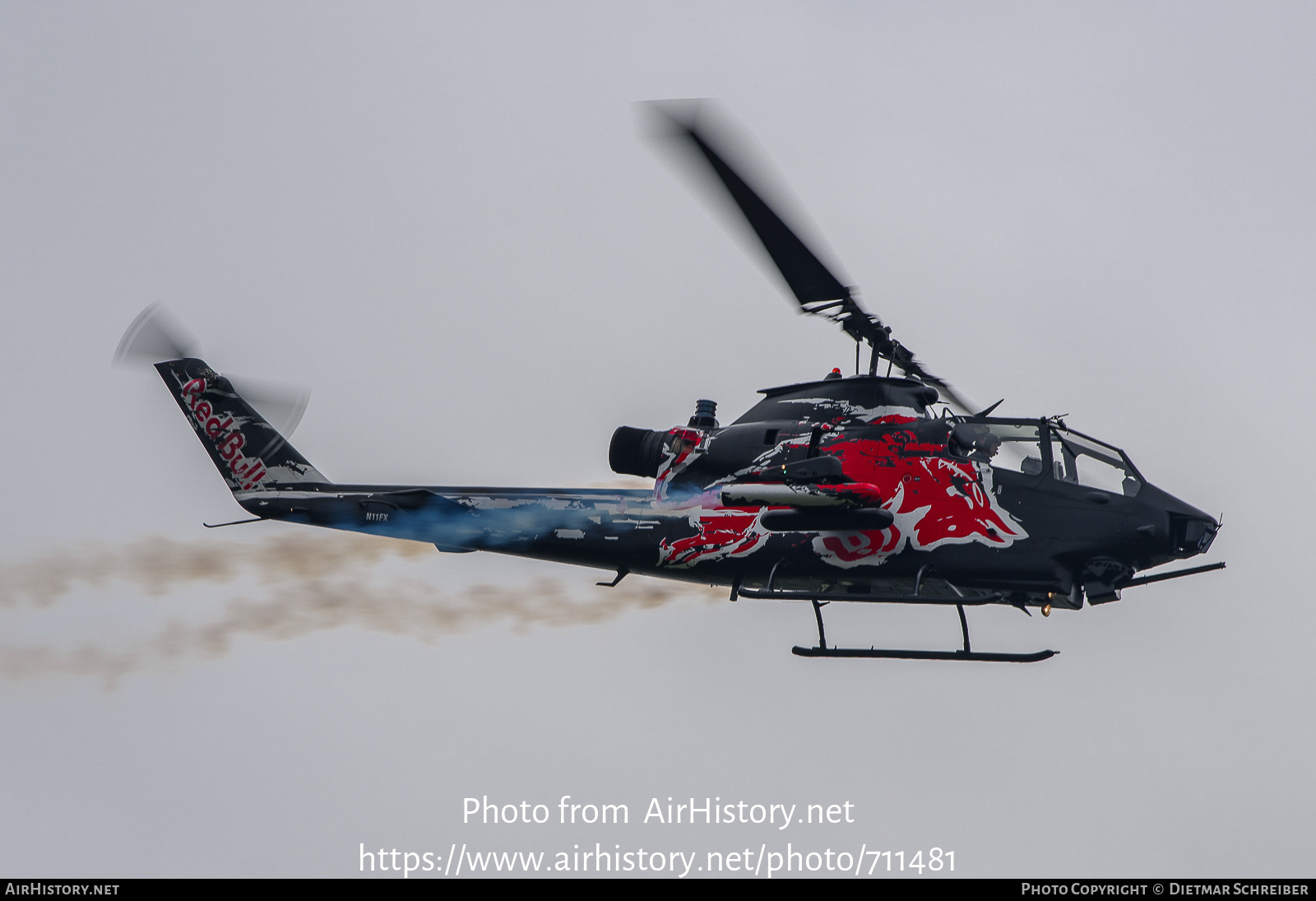 Aircraft Photo of N11FX | Bell AH-1G Cobra (209) | Red Bull | AirHistory.net #711481