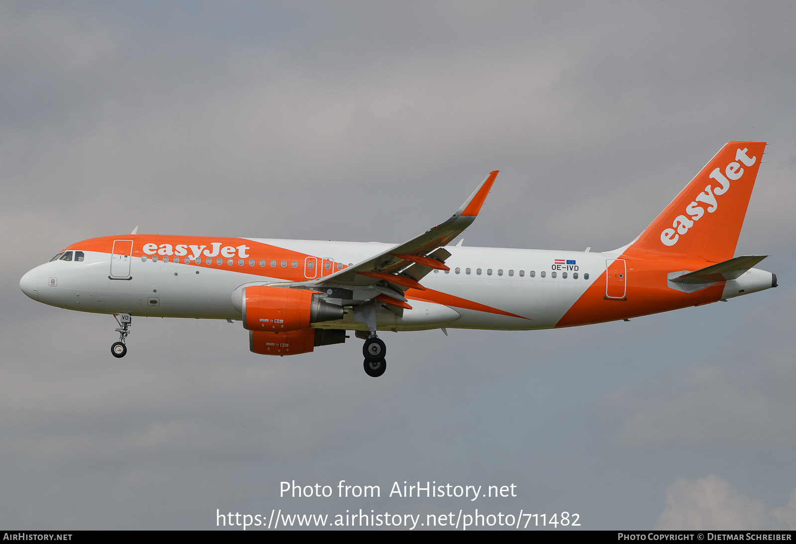 Aircraft Photo of OE-IVD | Airbus A320-214 | EasyJet | AirHistory.net #711482