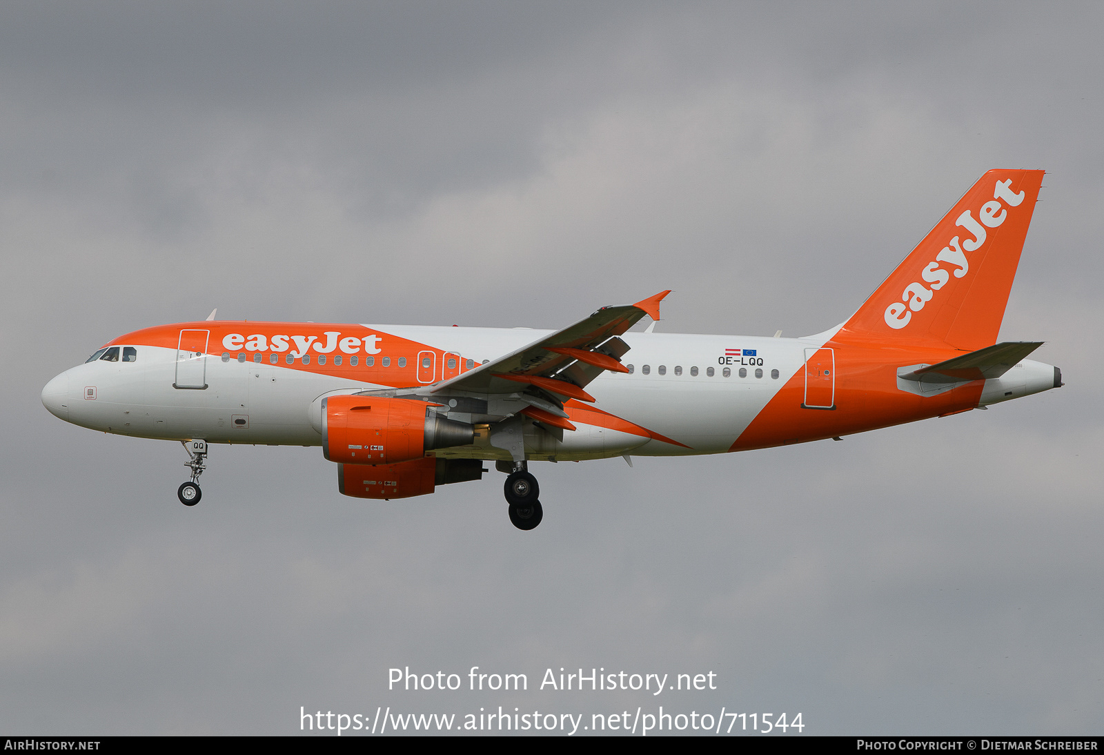 Aircraft Photo of OE-LQQ | Airbus A319-111 | EasyJet | AirHistory.net #711544