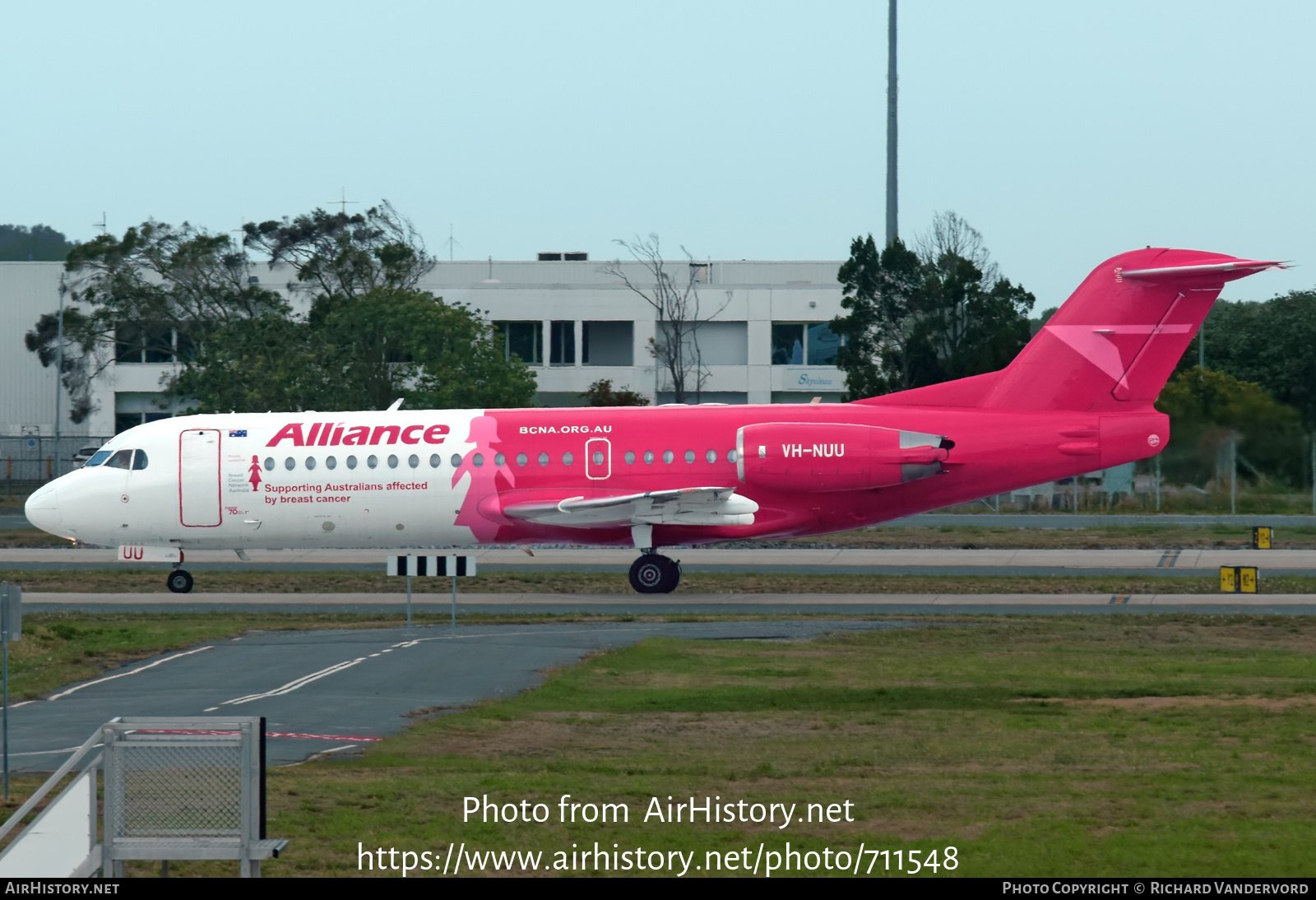 Aircraft Photo of VH-NUU | Fokker 70 (F28-0070) | Alliance Airlines | AirHistory.net #711548