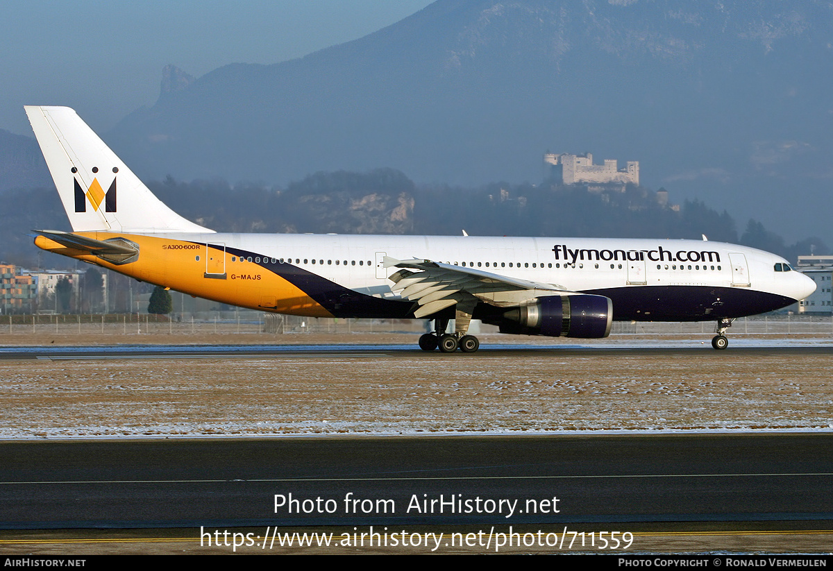 Aircraft Photo of G-MAJS | Airbus A300B4-605R | Monarch Airlines | AirHistory.net #711559