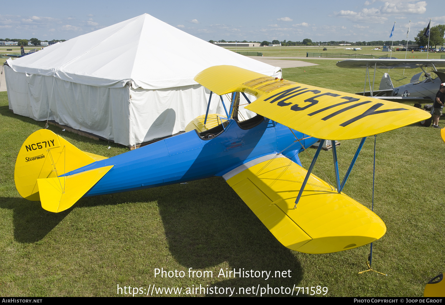 Aircraft Photo of N571Y / NC571Y | Stearman 70 | AirHistory.net #711589