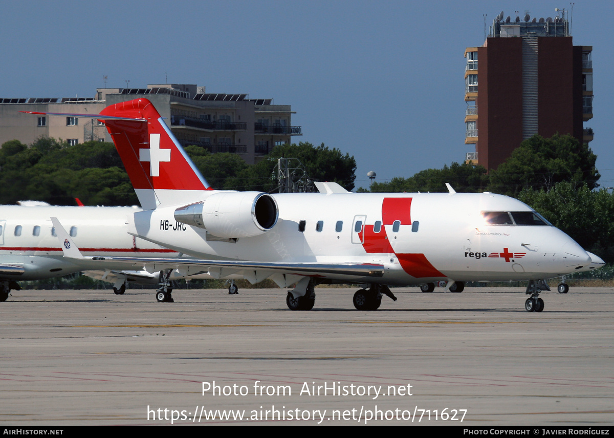 Aircraft Photo of HB-JRC | Bombardier Challenger 604 (CL-600-2B16) | REGA - Swiss Air Ambulance | AirHistory.net #711627