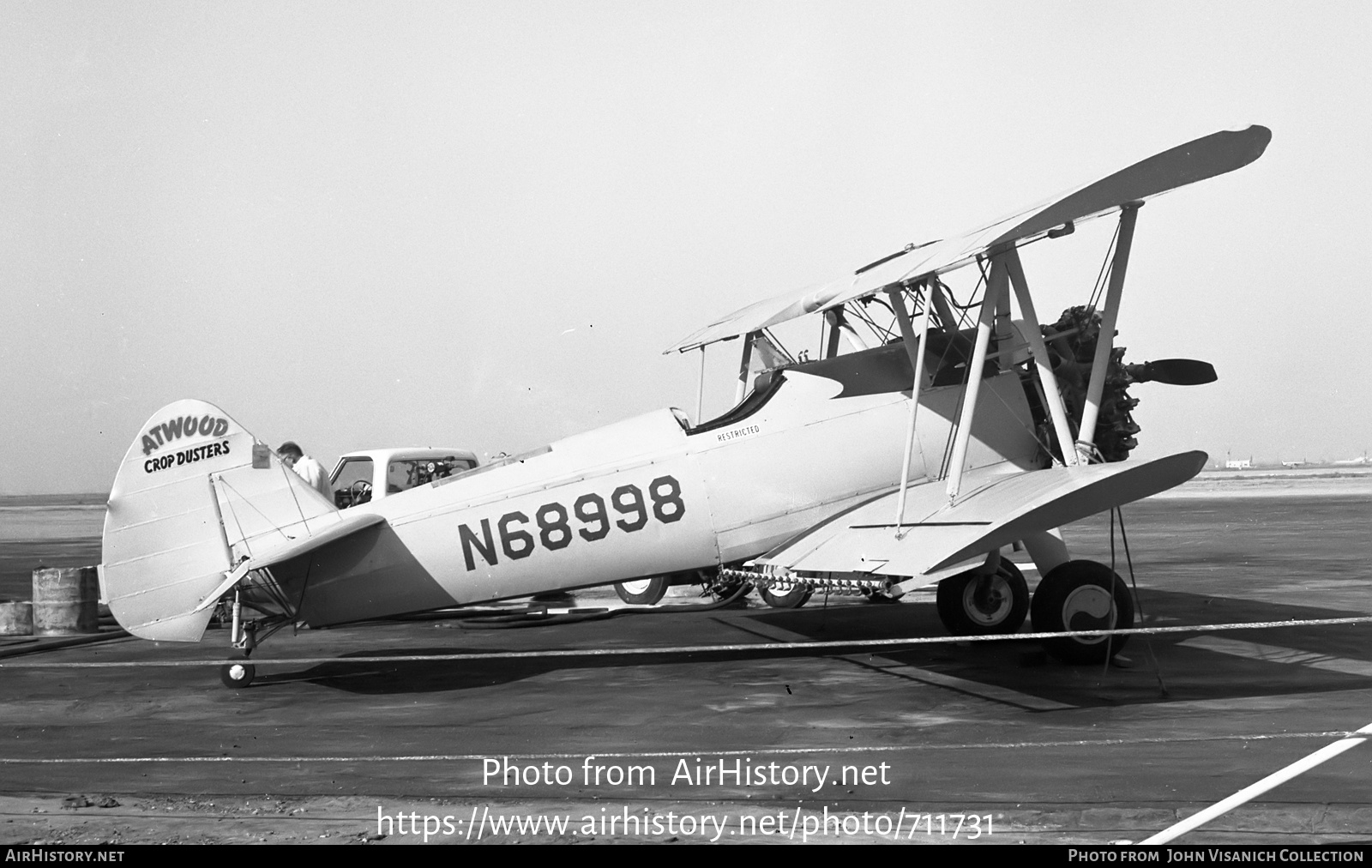 Aircraft Photo of N68998 | Boeing N2S-3 Kaydet (B75N1) | Atwood Crop Dusters | AirHistory.net #711731