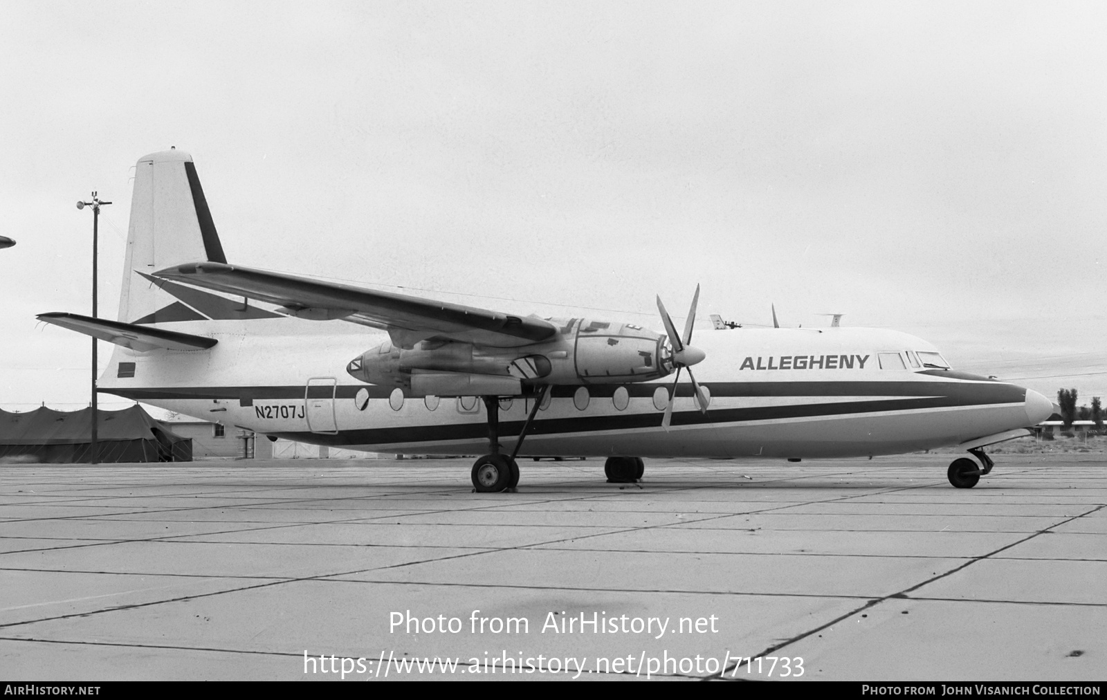 Aircraft Photo of N2707J | Fairchild F-27J | Allegheny Airlines | AirHistory.net #711733