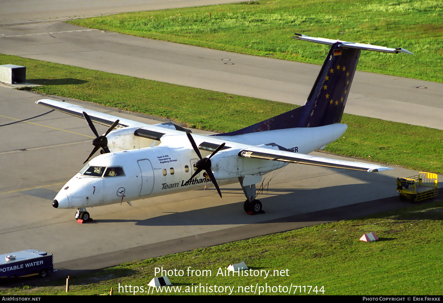 Aircraft Photo of D-BIER | De Havilland Canada DHC-8-103 Dash 8 | Team Lufthansa | AirHistory.net #711744