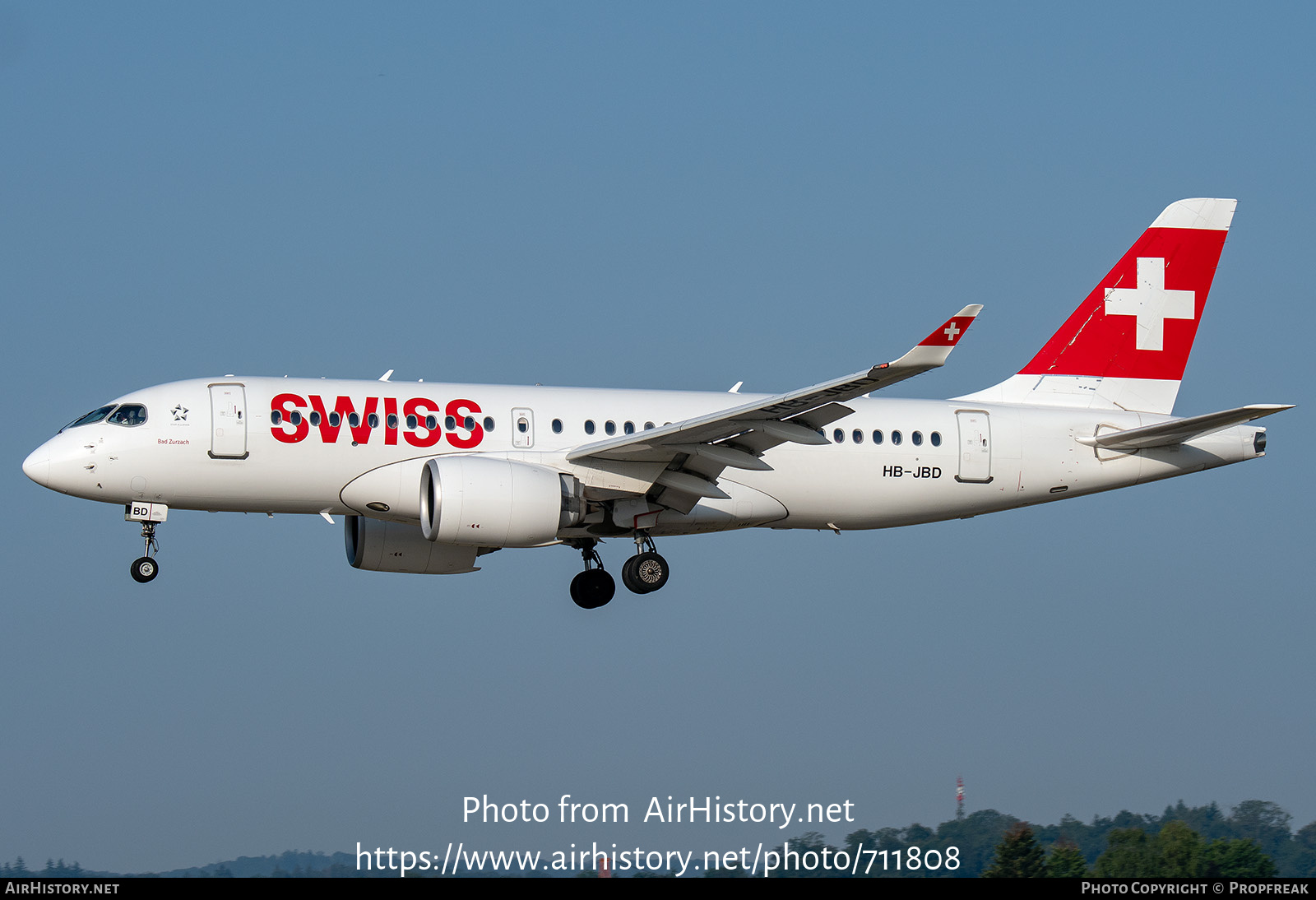 Aircraft Photo of HB-JBD | Bombardier CSeries CS100 (BD-500-1A10) | Swiss International Air Lines | AirHistory.net #711808