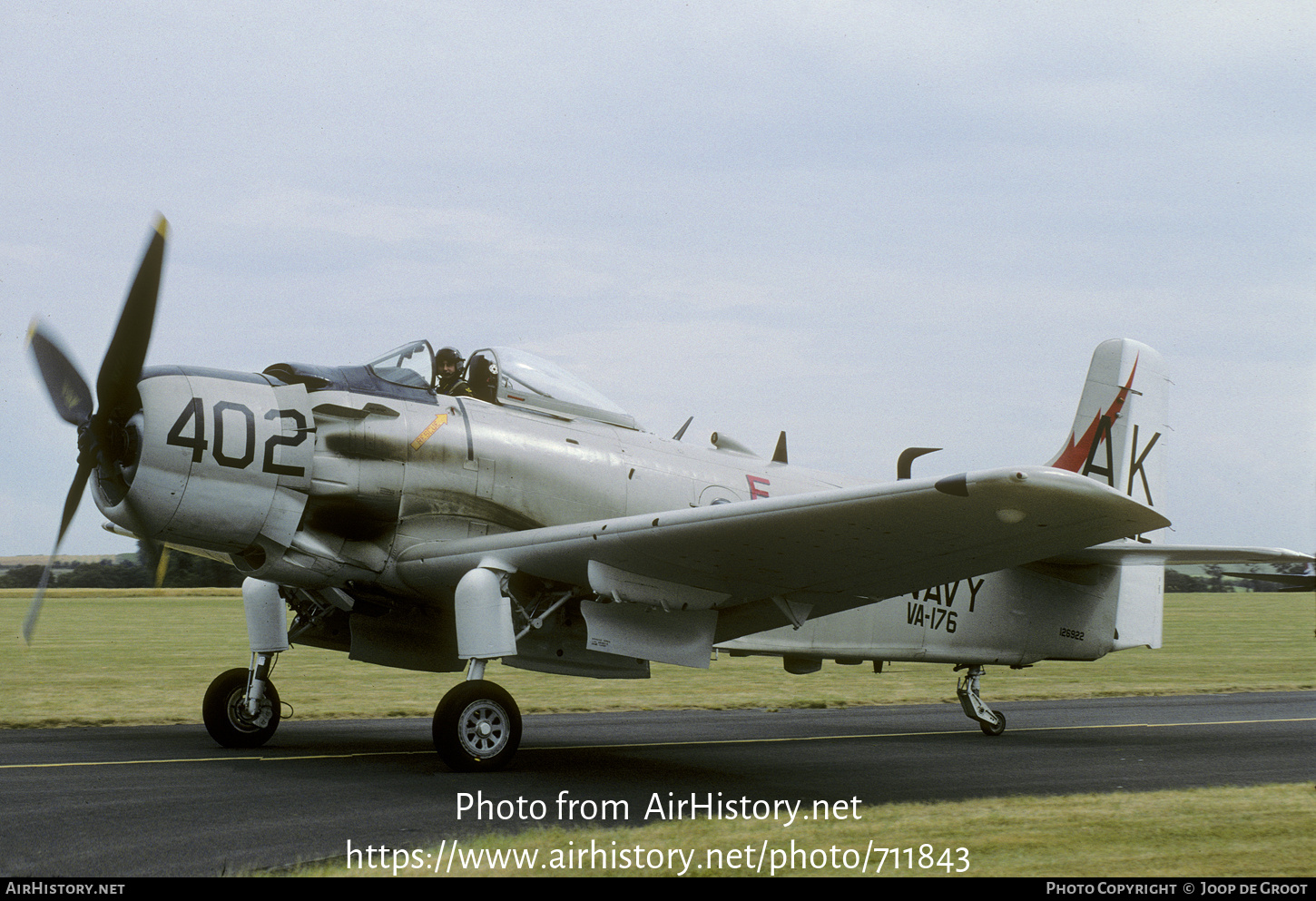 Aircraft Photo of G-RADR / 126922 | Douglas A-1D Skyraider (AD-4NA) | USA - Navy | AirHistory.net #711843