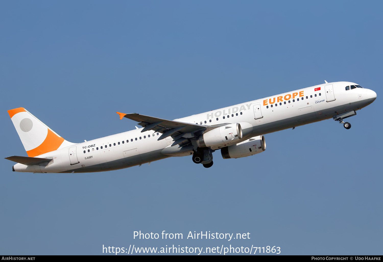 Aircraft Photo of TC-OBZ | Airbus A321-231 | Holiday Europe | AirHistory.net #711863