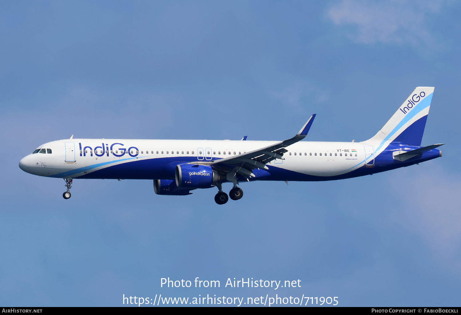 Aircraft Photo of VT-IBE | Airbus A321-252NX | IndiGo | AirHistory.net #711905