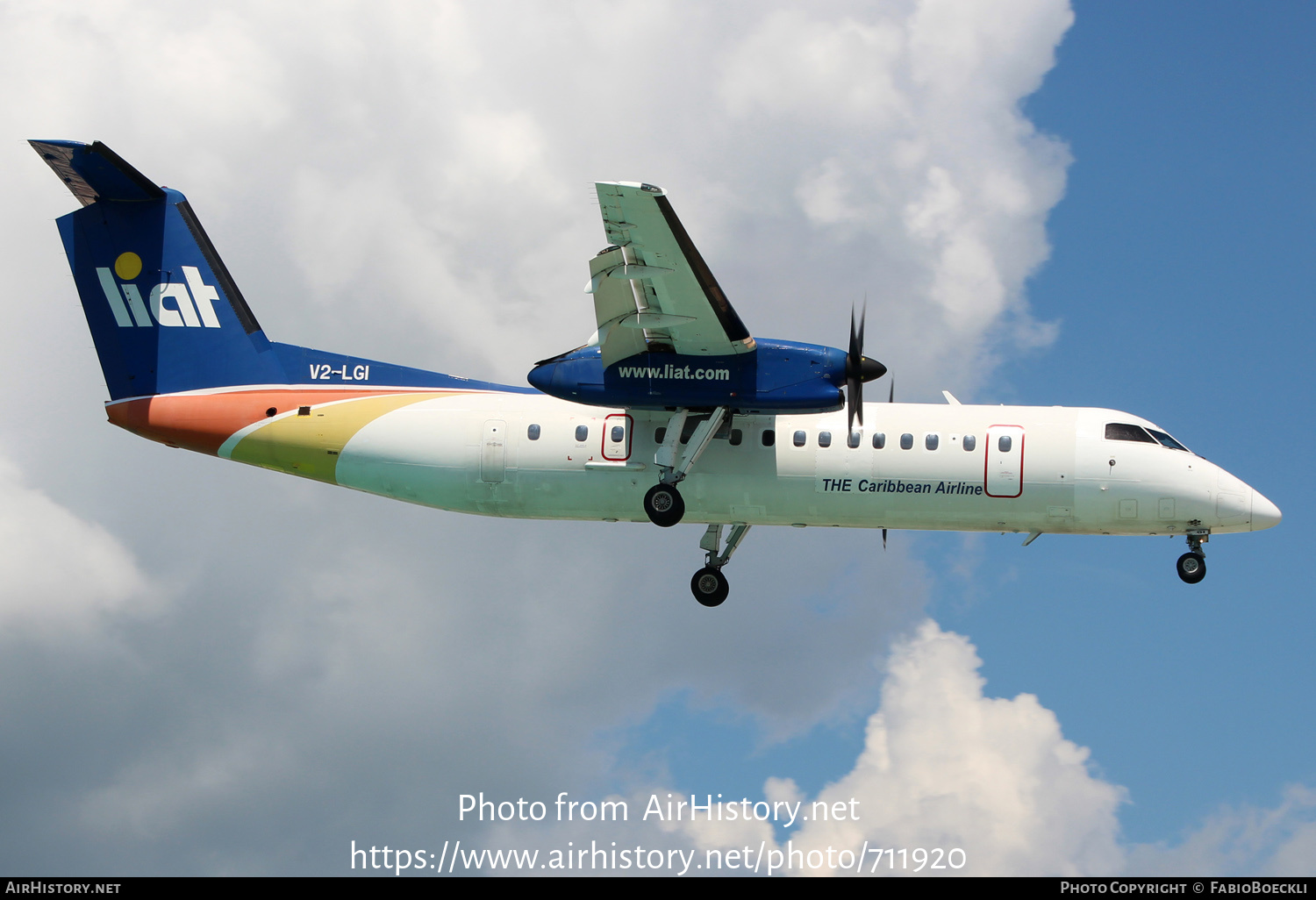 Aircraft Photo of V2-LGI | De Havilland Canada DHC-8-311A Dash 8 | LIAT - Leeward Islands Air Transport | AirHistory.net #711920