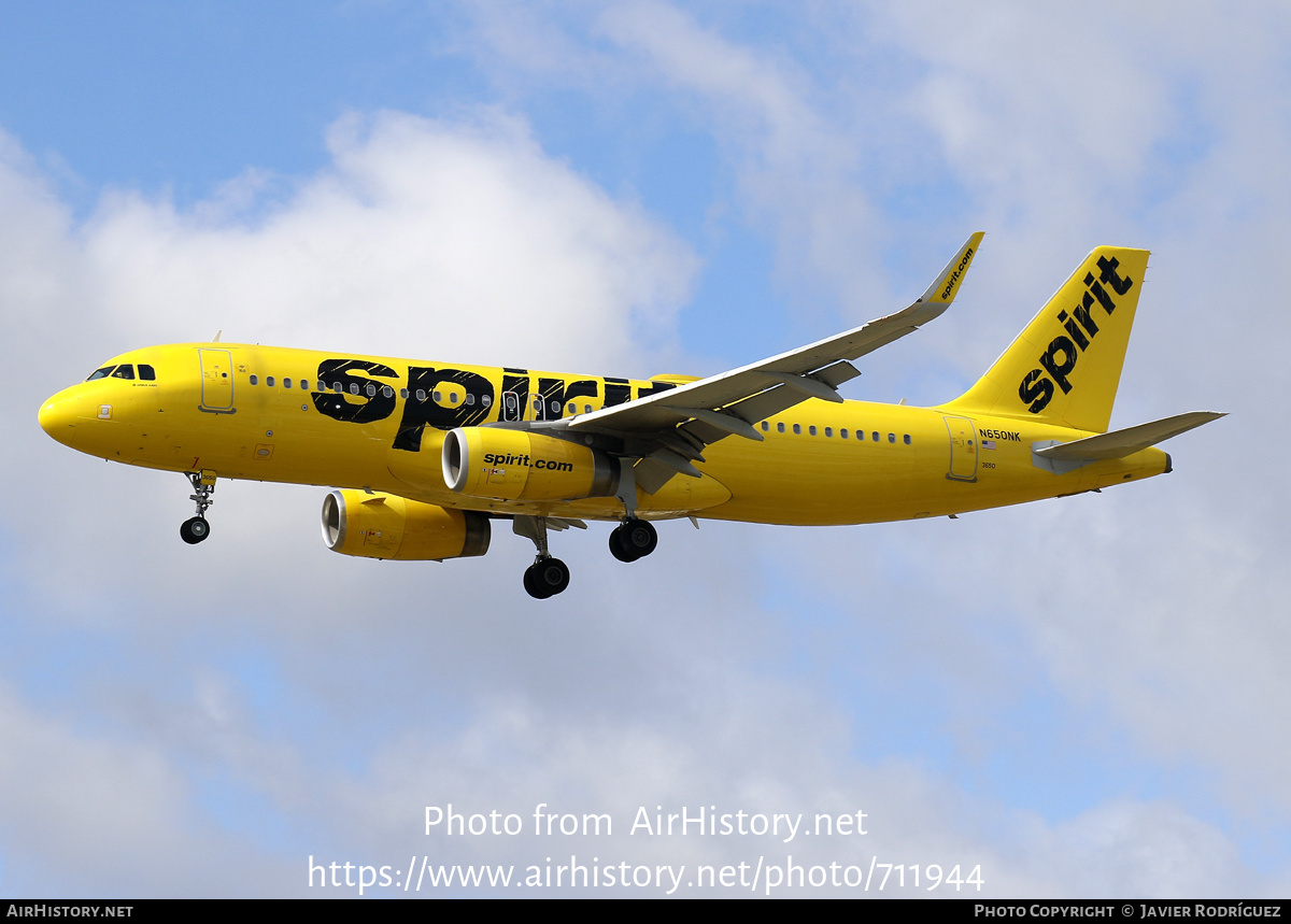 Aircraft Photo of N650NK | Airbus A320-232 | Spirit Airlines | AirHistory.net #711944