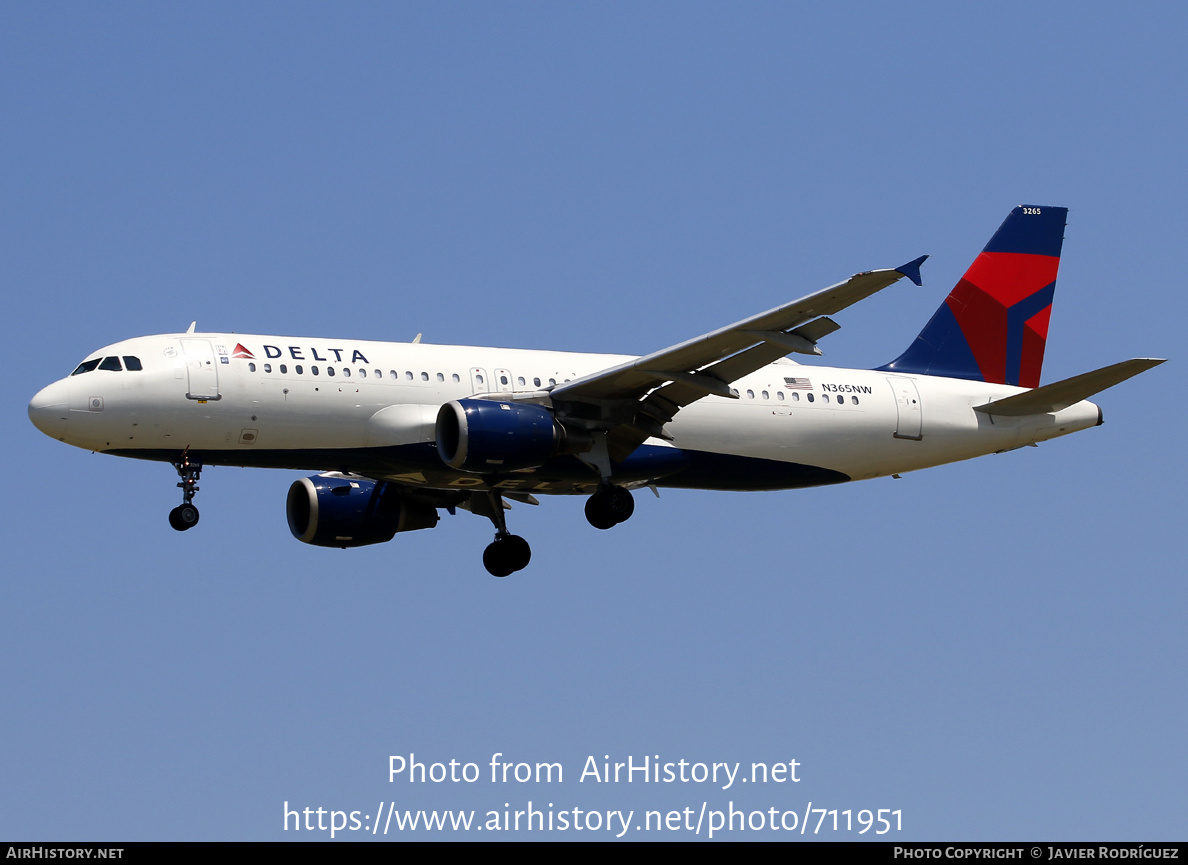 Aircraft Photo of N365NW | Airbus A320-212 | Delta Air Lines | AirHistory.net #711951