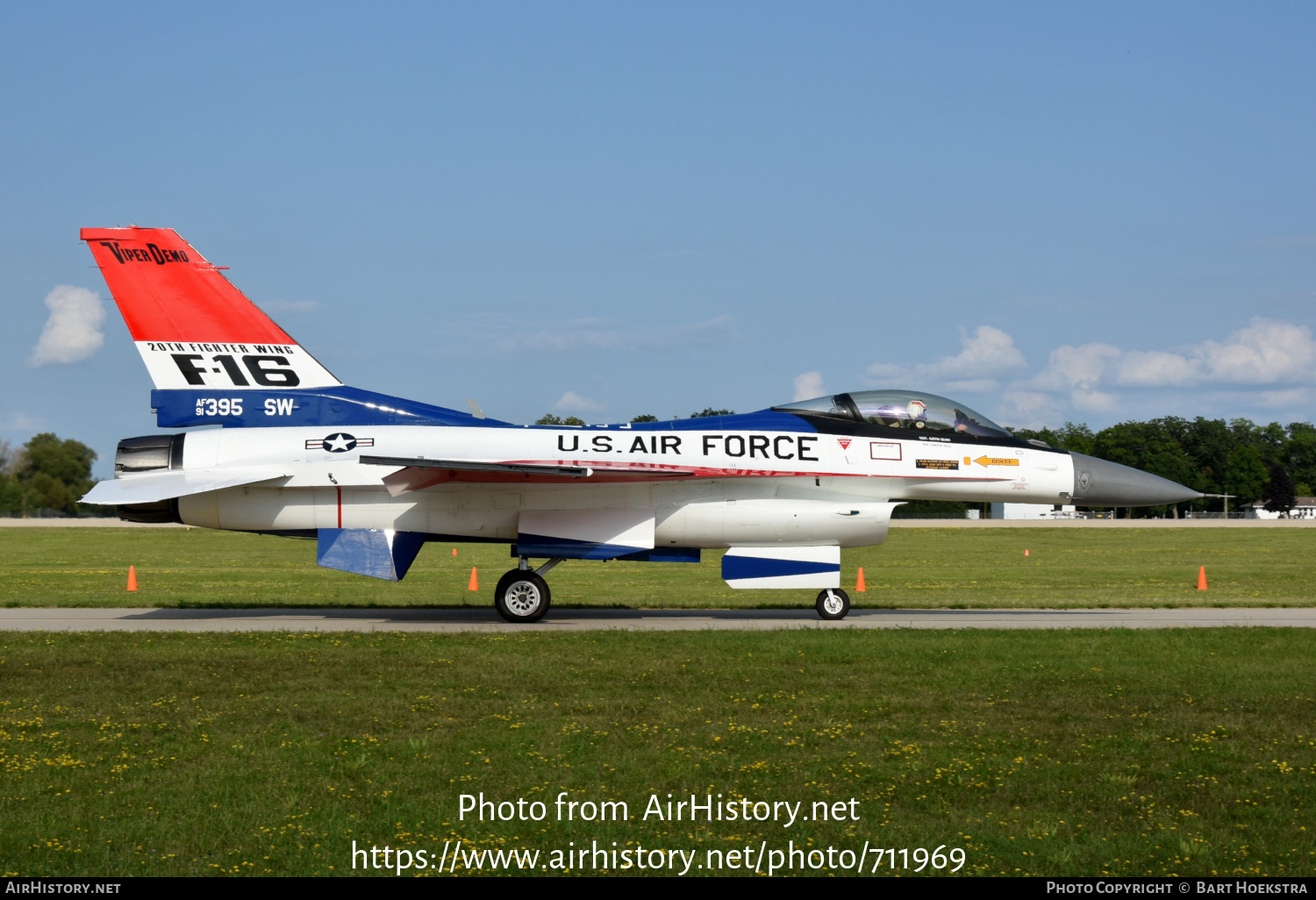 Aircraft Photo of 91-0395 / AF91-395 | General Dynamics F-16C Fighting Falcon | USA - Air Force | AirHistory.net #711969