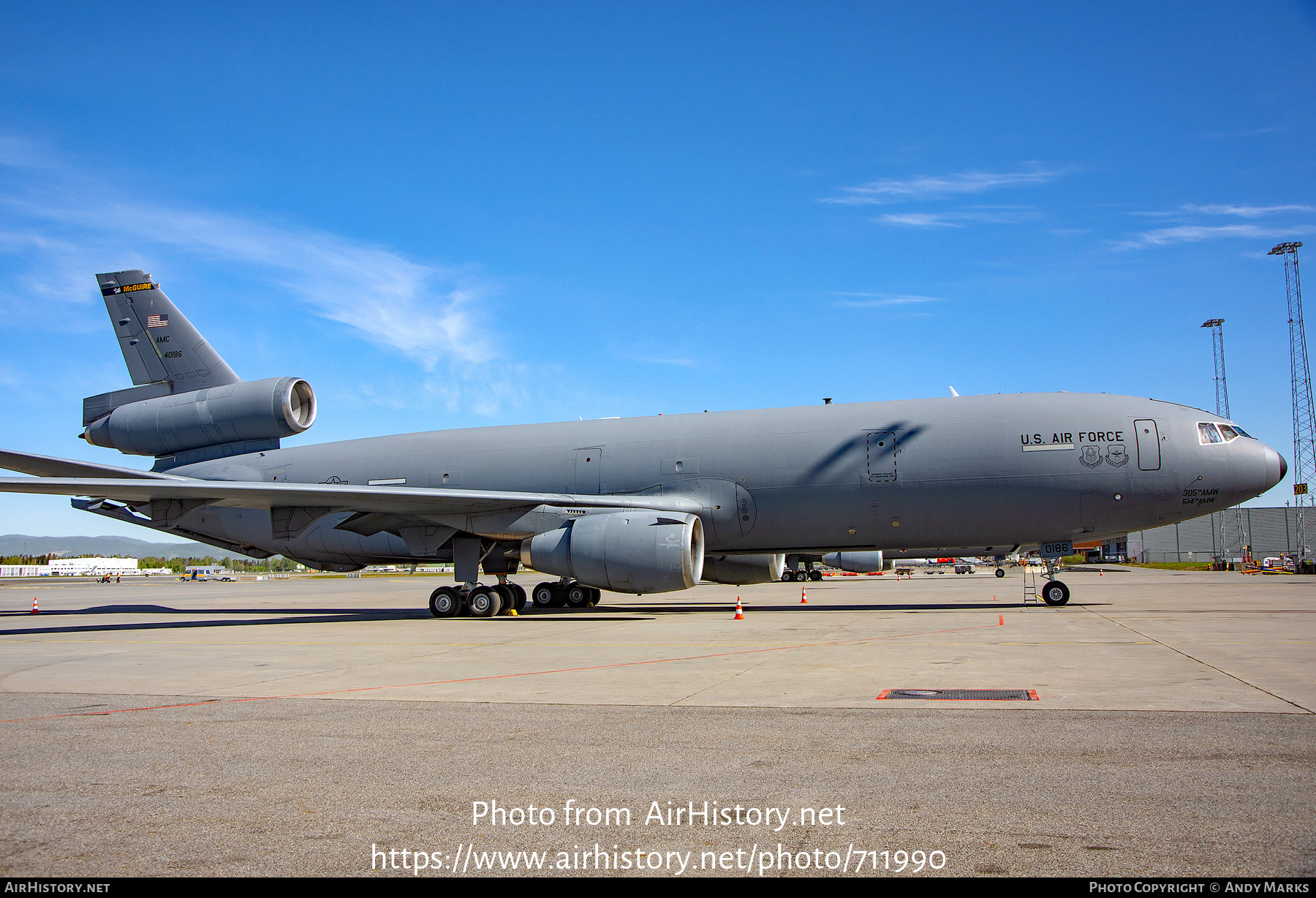 Aircraft Photo of 84-0186 / 40186 | McDonnell Douglas KC-10A Extender (DC-10-30CF) | USA - Air Force | AirHistory.net #711990