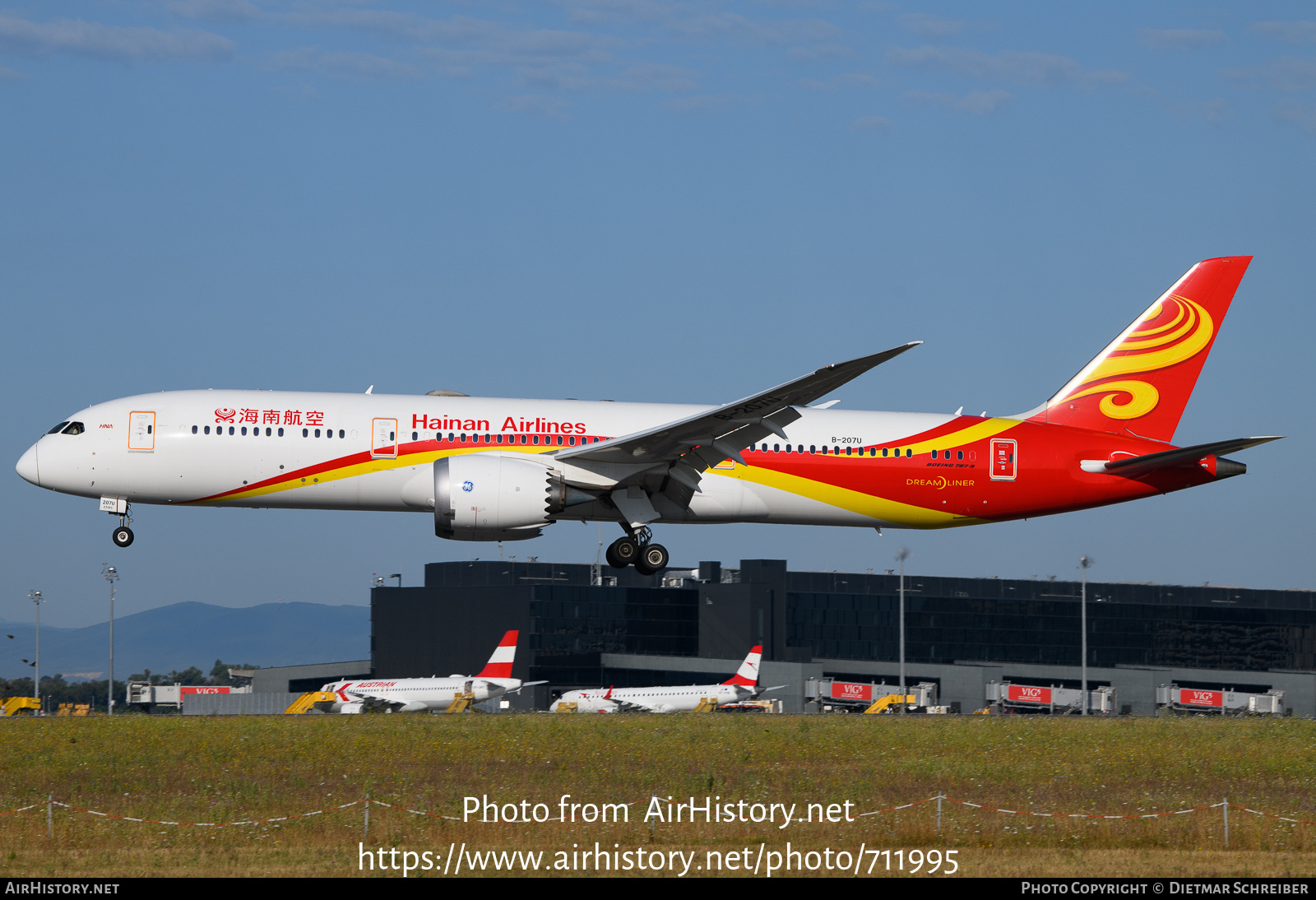 Aircraft Photo of B-207U | Boeing 787-9 Dreamliner | Hainan Airlines | AirHistory.net #711995