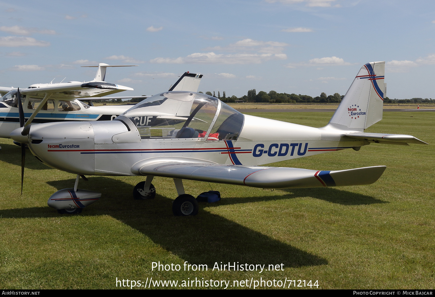 Aircraft Photo of G-CDTU | Cosmik EV-97 TeamEurostar UK | AirHistory.net #712144