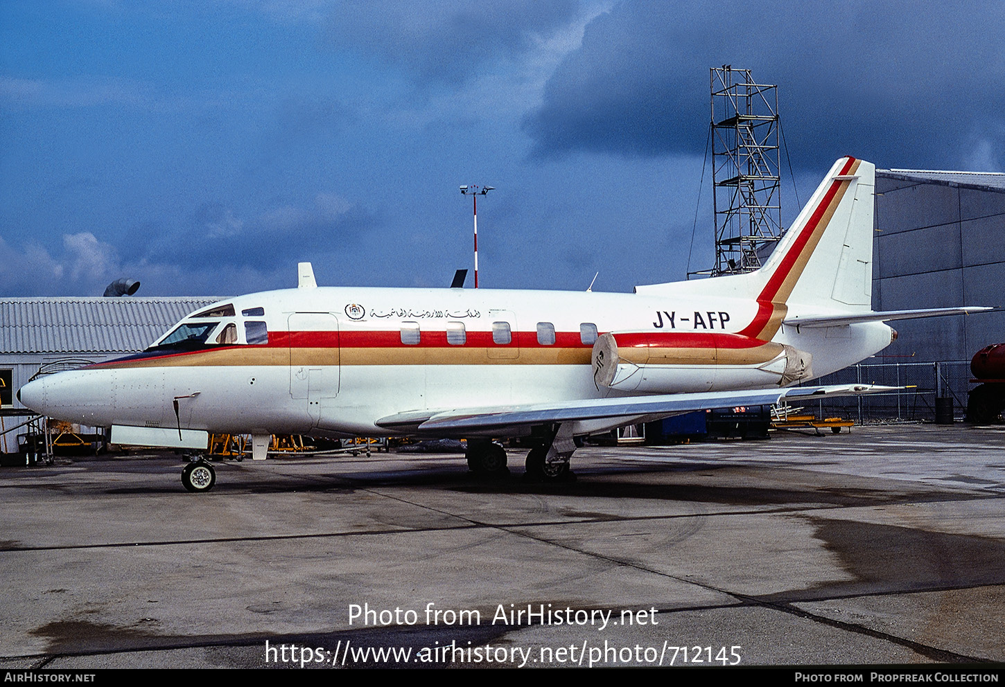 Aircraft Photo of JY-AFP | North American Rockwell NA-380 Sabreliner 75A | Arab Wings | AirHistory.net #712145