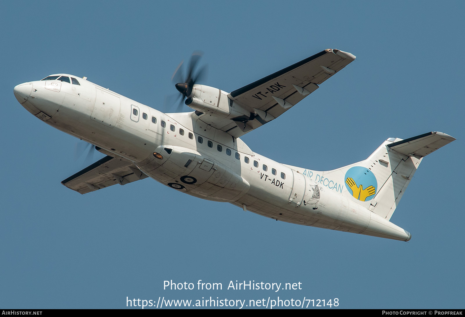 Aircraft Photo of VT-ADK | ATR ATR-42-500 | Air Deccan | AirHistory.net #712148