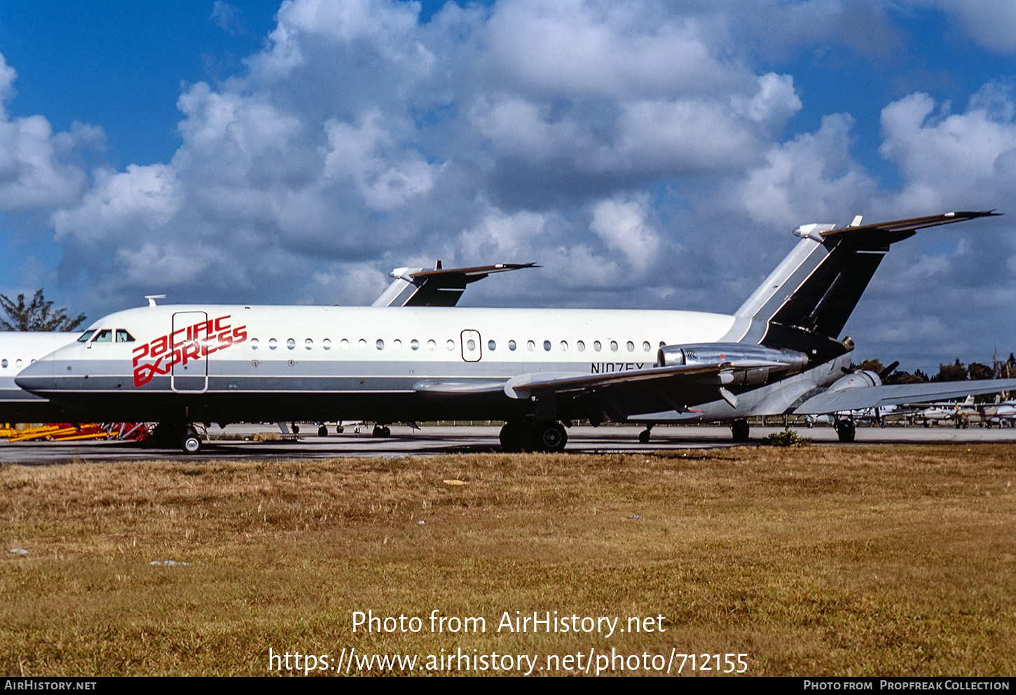 Aircraft Photo of N107EX | BAC 111-201AC One-Eleven | Pacific Express | AirHistory.net #712155