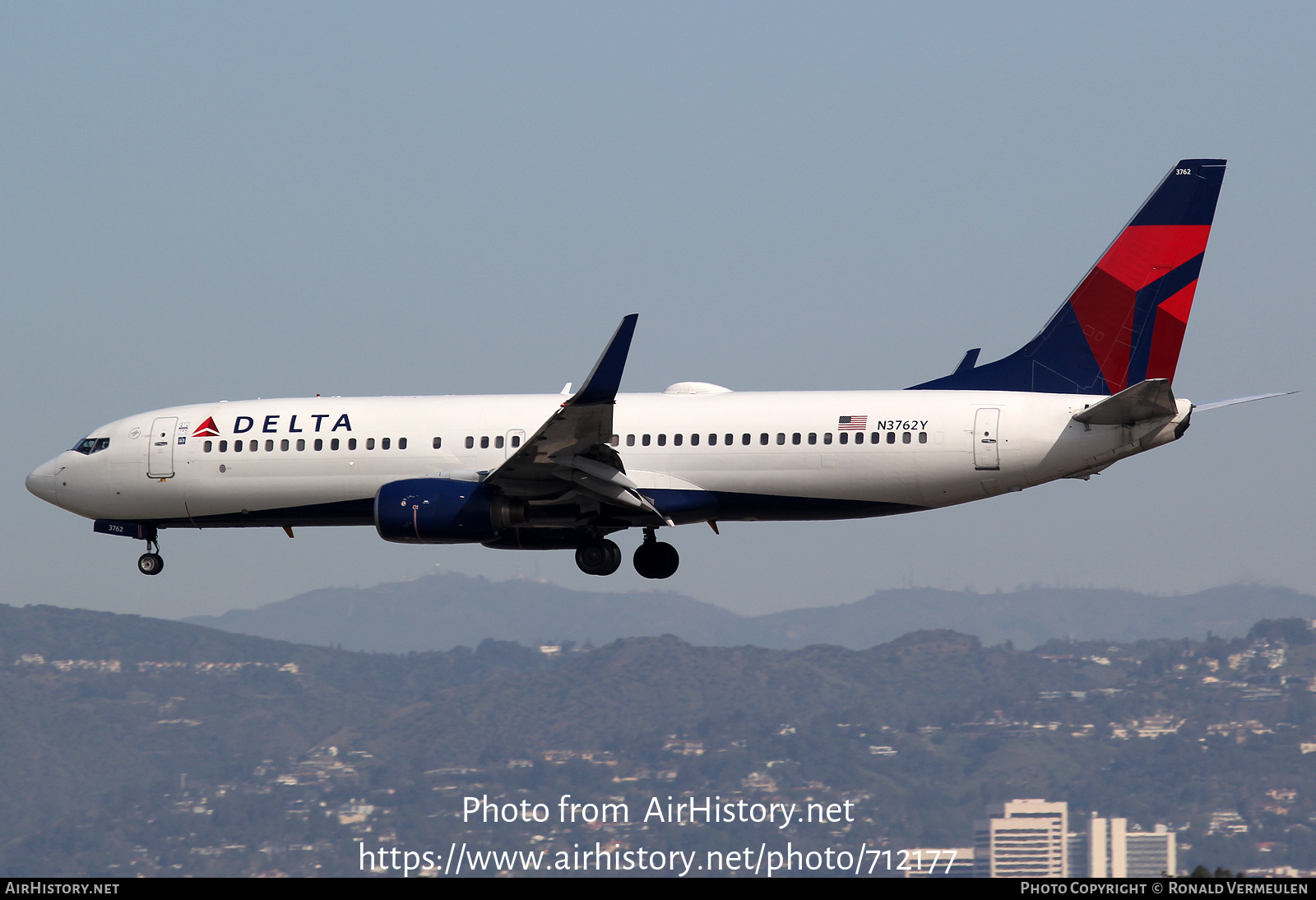 Aircraft Photo of N3762Y | Boeing 737-832 | Delta Air Lines | AirHistory.net #712177