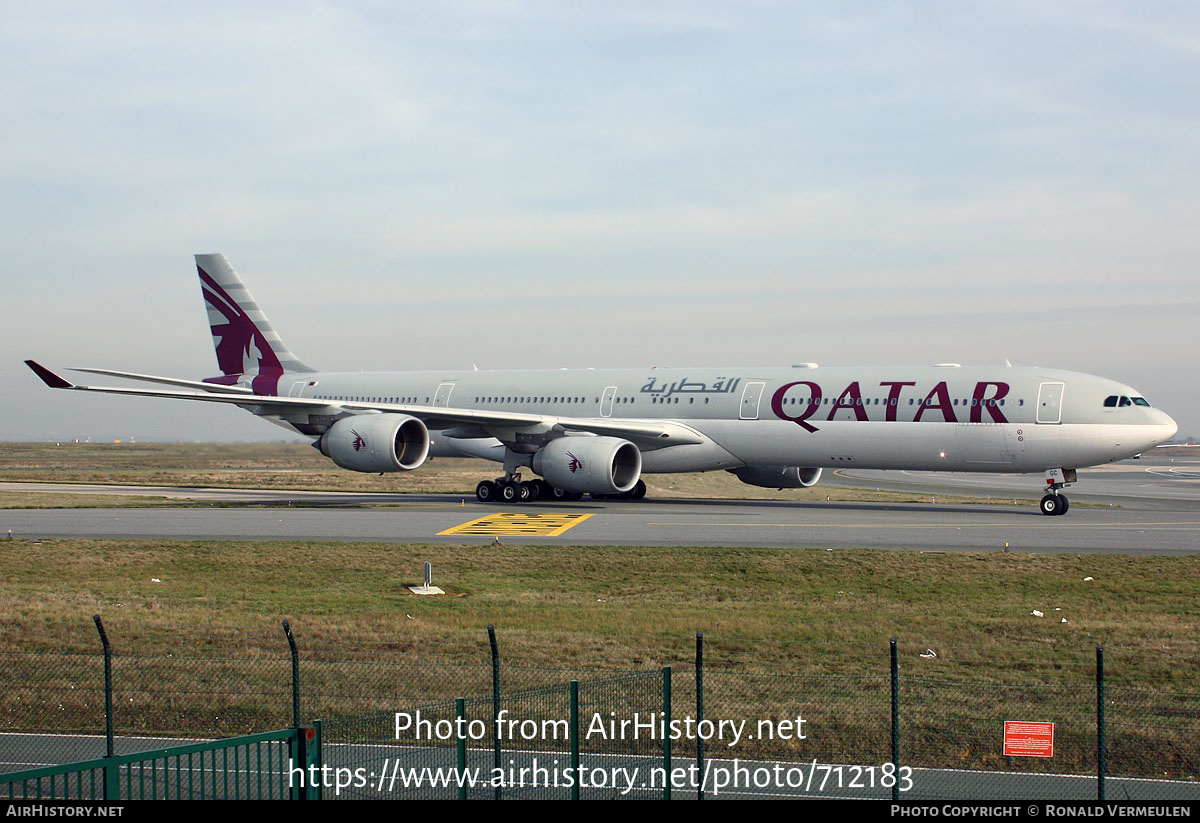 Aircraft Photo of A7-AGC | Airbus A340-642 | Qatar Airways | AirHistory.net #712183