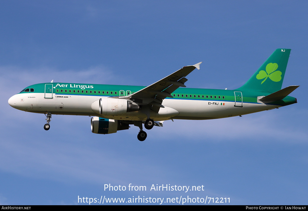 Aircraft Photo of EI-FNJ | Airbus A320-214 | Aer Lingus | AirHistory.net #712211