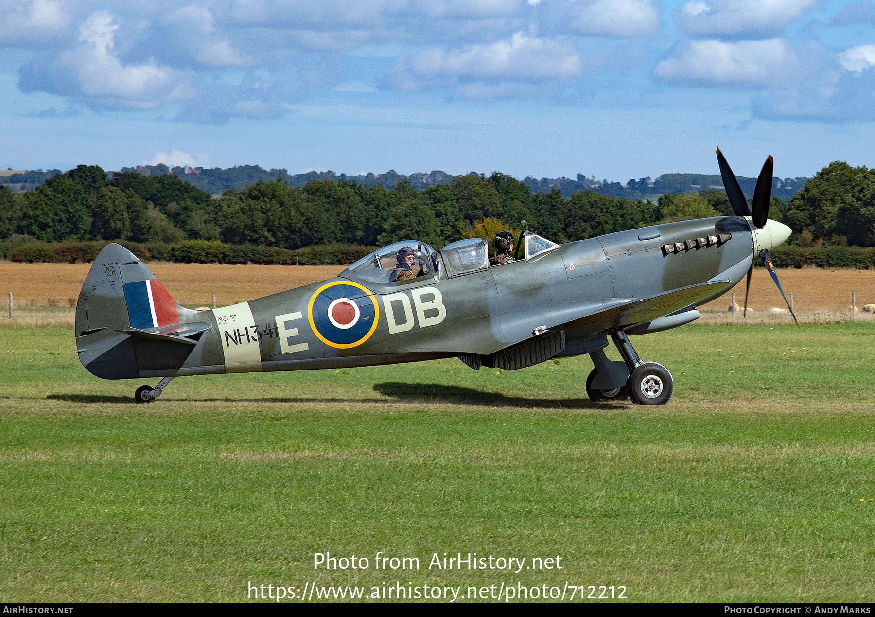 Aircraft Photo of G-CICK / NH341 | Supermarine 509 Spitfire T9 | UK - Air Force | AirHistory.net #712212