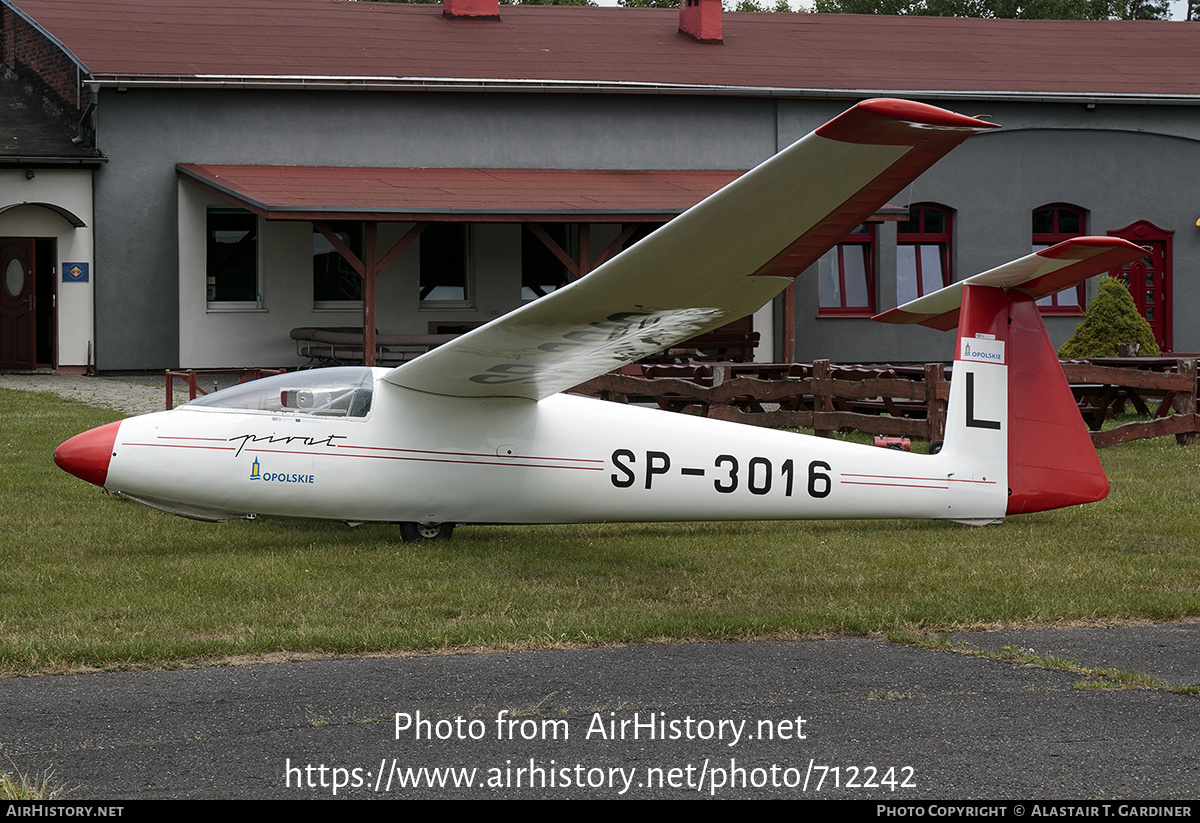 Aircraft Photo of SP-3016 | PZL-Bielsko SZD-30 Pirat | AirHistory.net #712242