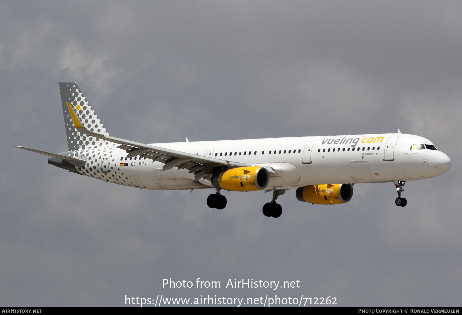 Aircraft Photo of EC-MPV | Airbus A321-231 | Vueling Airlines | AirHistory.net #712262