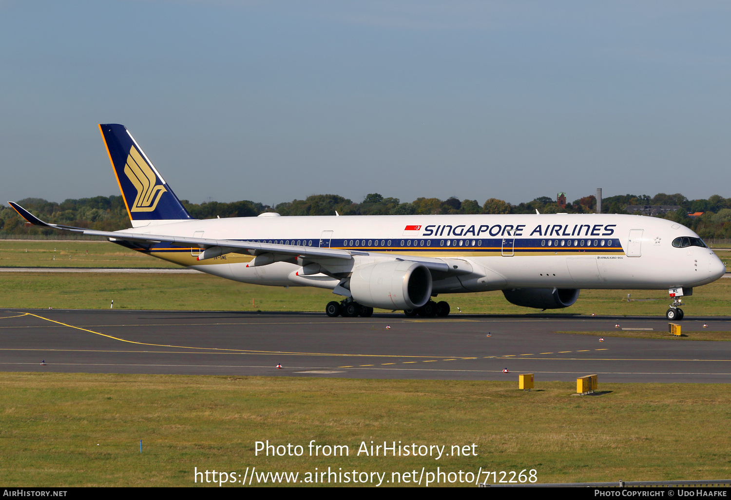 Aircraft Photo of 9V-SME | Airbus A350-941 | Singapore Airlines | AirHistory.net #712268