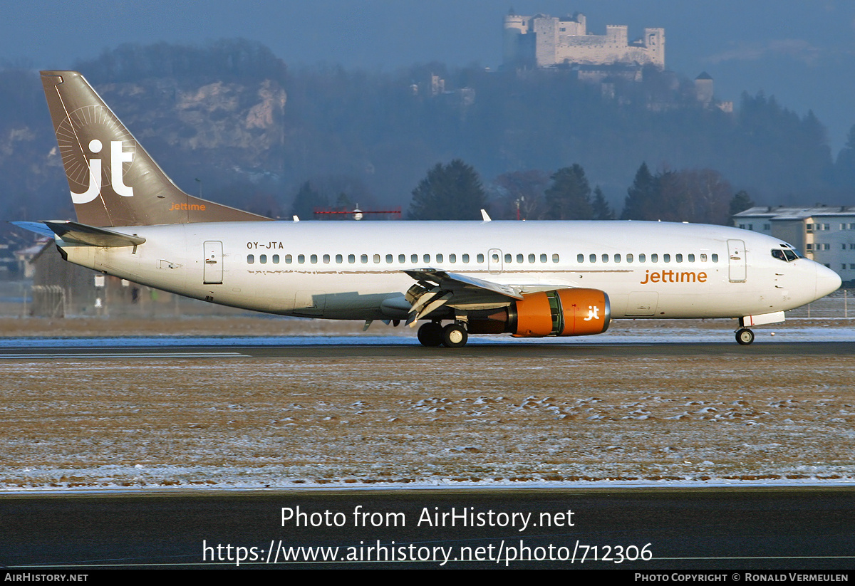 Aircraft Photo of OY-JTA | Boeing 737-33A | Jettime | AirHistory.net #712306