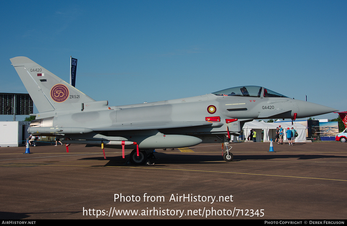 Aircraft Photo of QA420 / ZR521 | Eurofighter EF-2000 Typhoon | Qatar - Air Force | AirHistory.net #712345